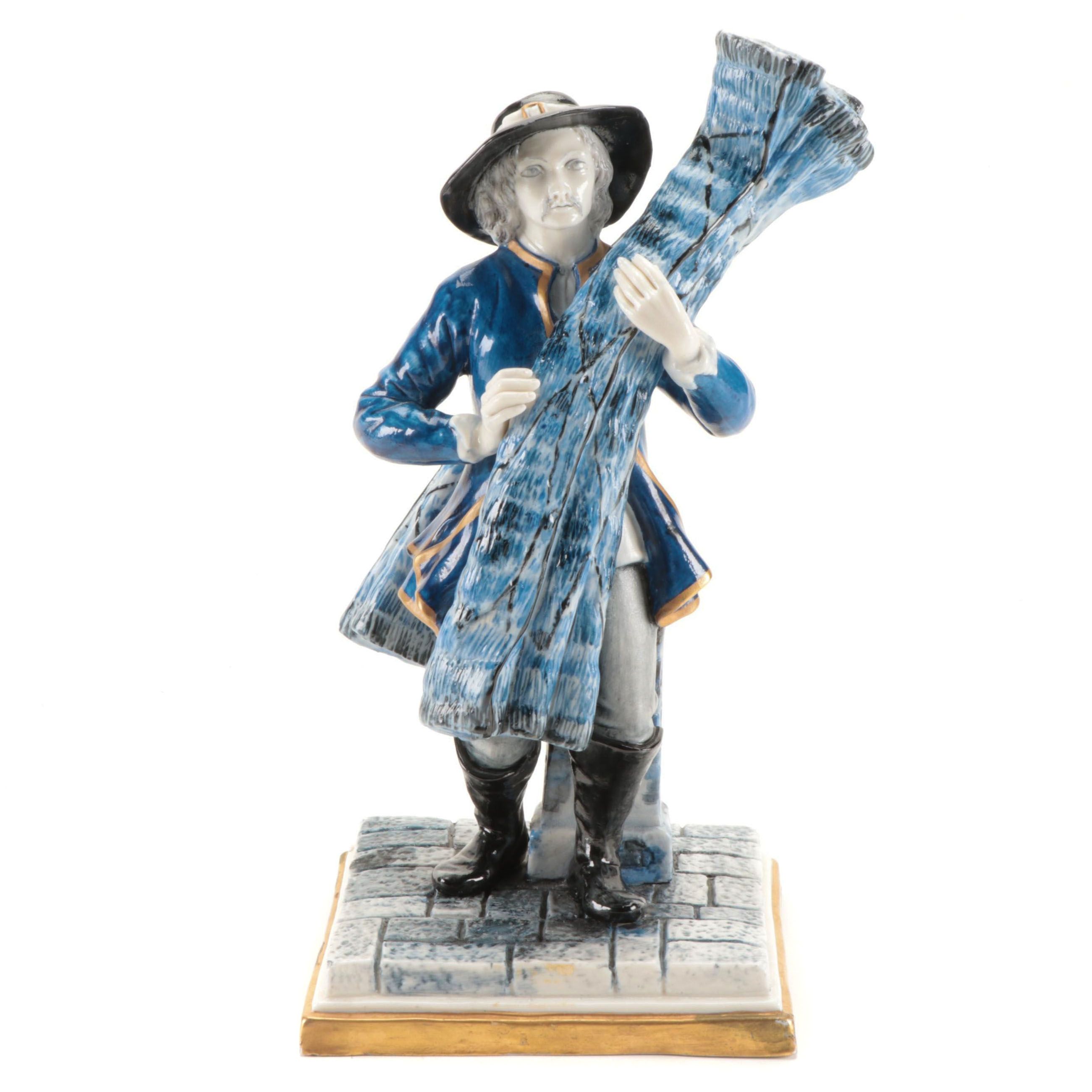 Luigi Fabris Italian Porcelain Figurine, Mid-20th Century