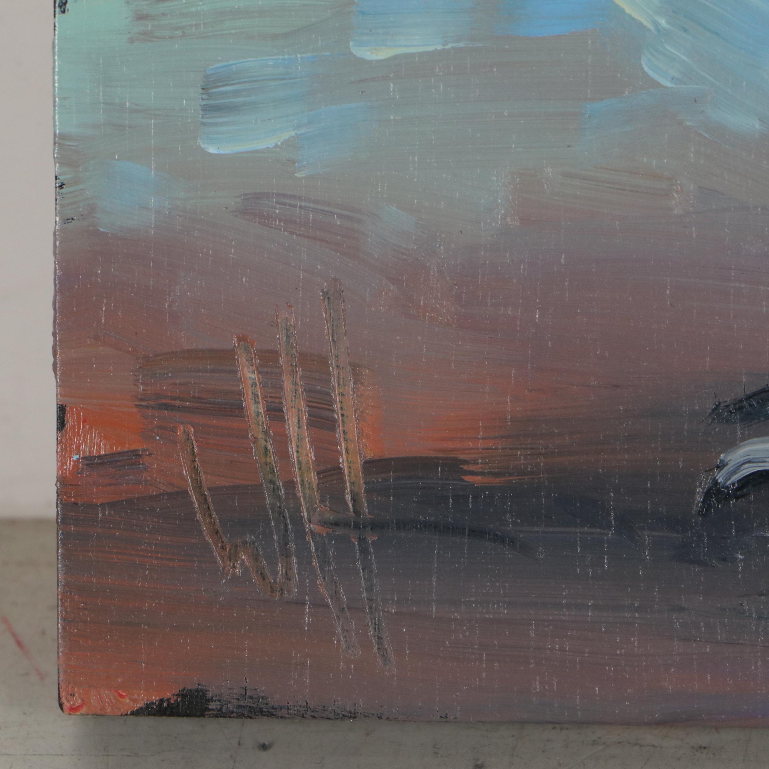 William Hawkins Oil Painting of Rooster