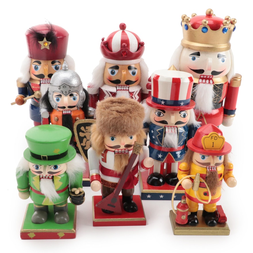 December Home and Other Assorted Christmas Wooden Nutcrackers