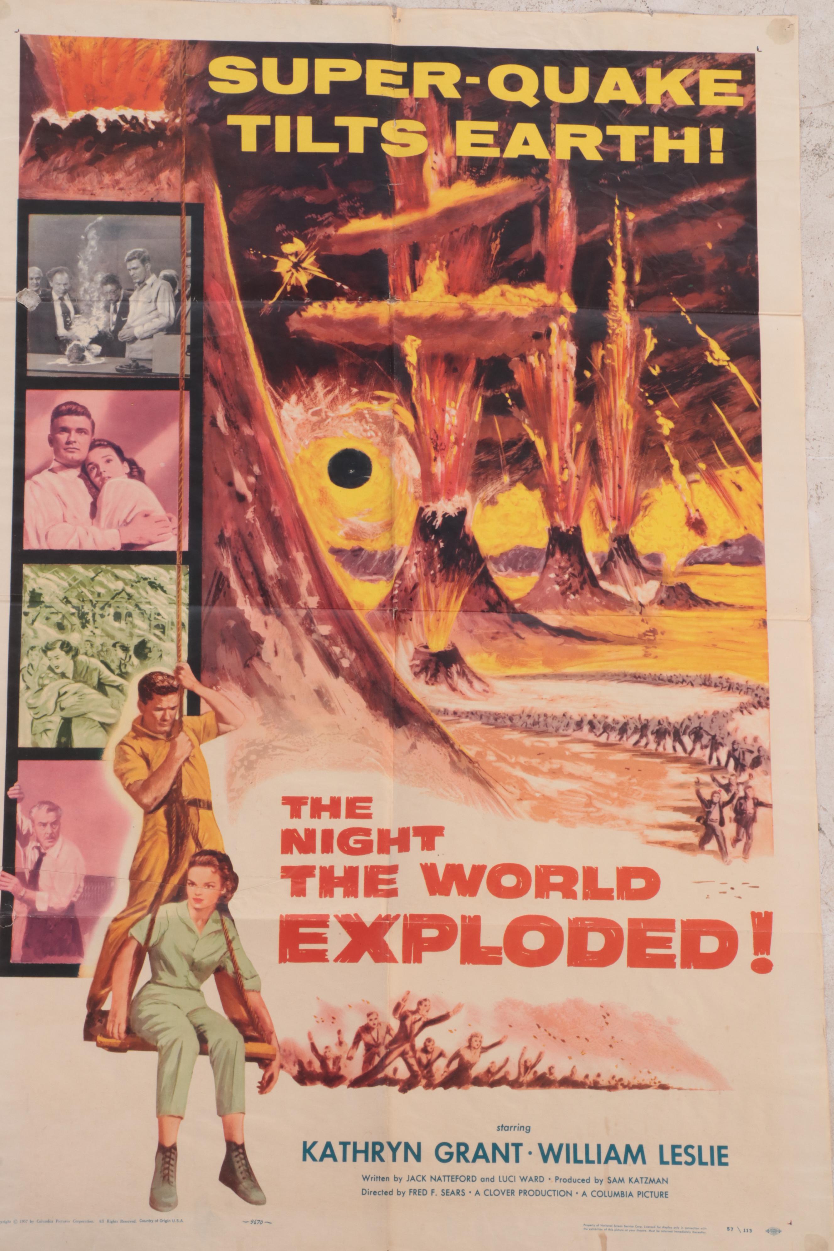 "The Day the Sky Exploded" and Other Movie Posters, 1950s-1960s