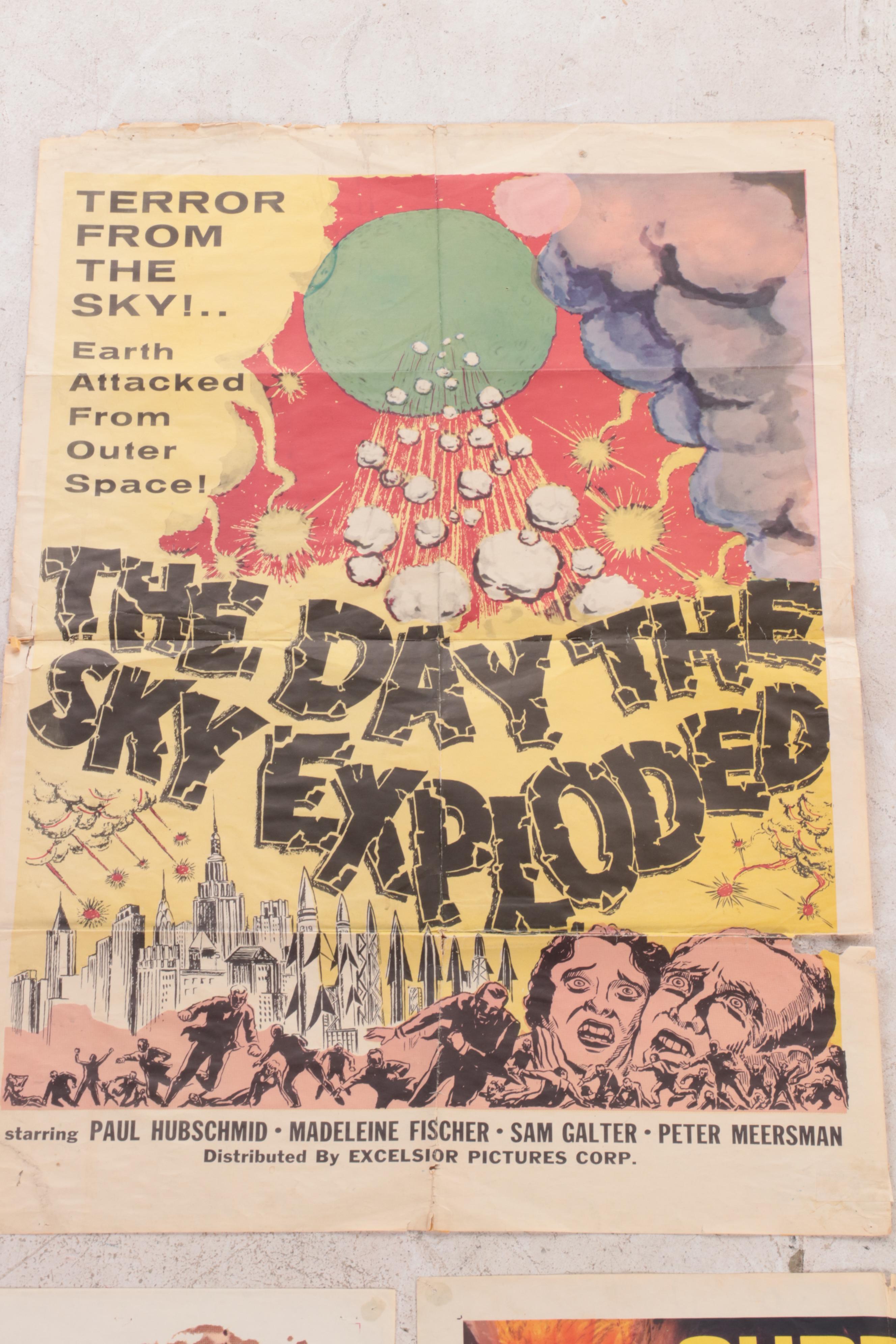 "The Day the Sky Exploded" and Other Movie Posters, 1950s-1960s