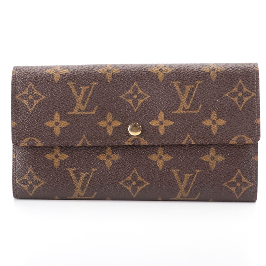 Louis Vuitton Sarah Long Wallet in Monogram Canvas