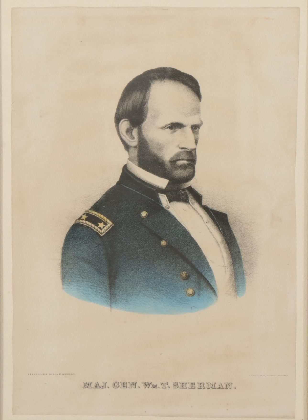 Civil War Union General Portrait Lithographs and Engraving, 19th Century
