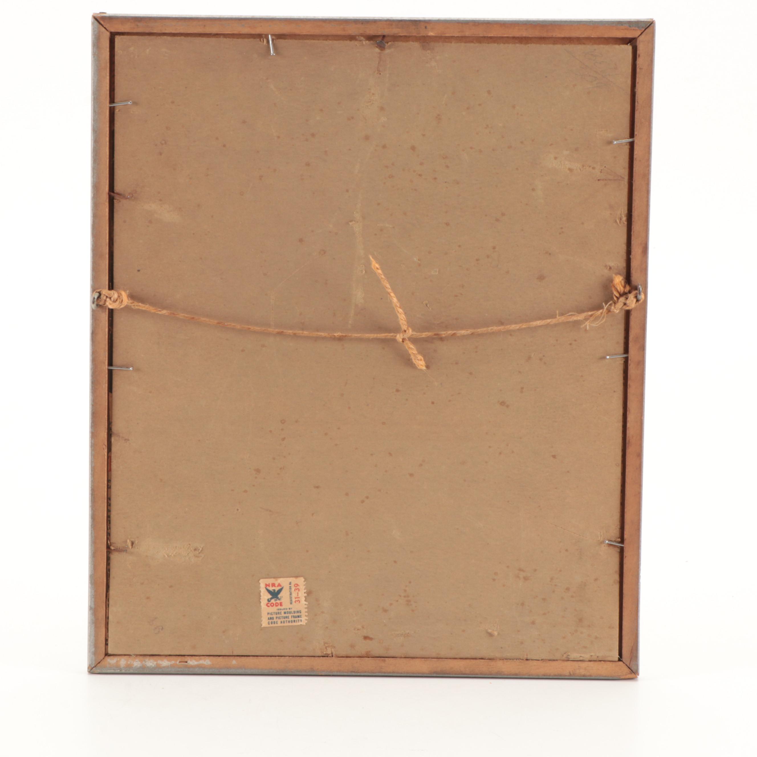 Spiro Agnew Trash Can with Scrapbook of WWII Headlines and Picture of FDR