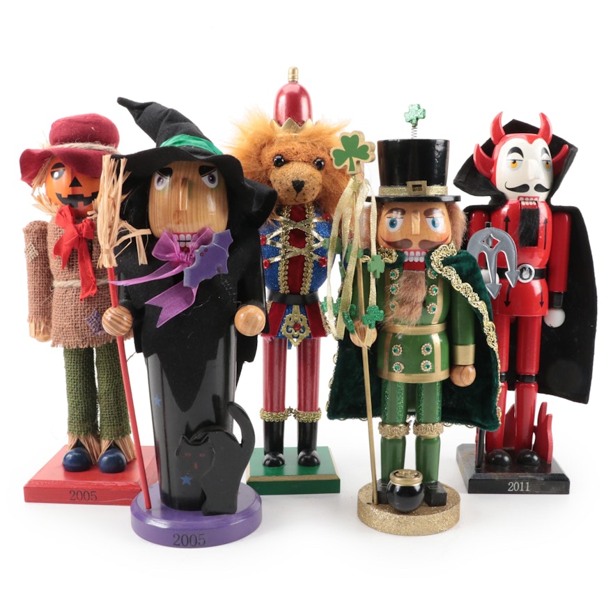 Scarecrow, Lion, Devil and Other Character Nutcrackers