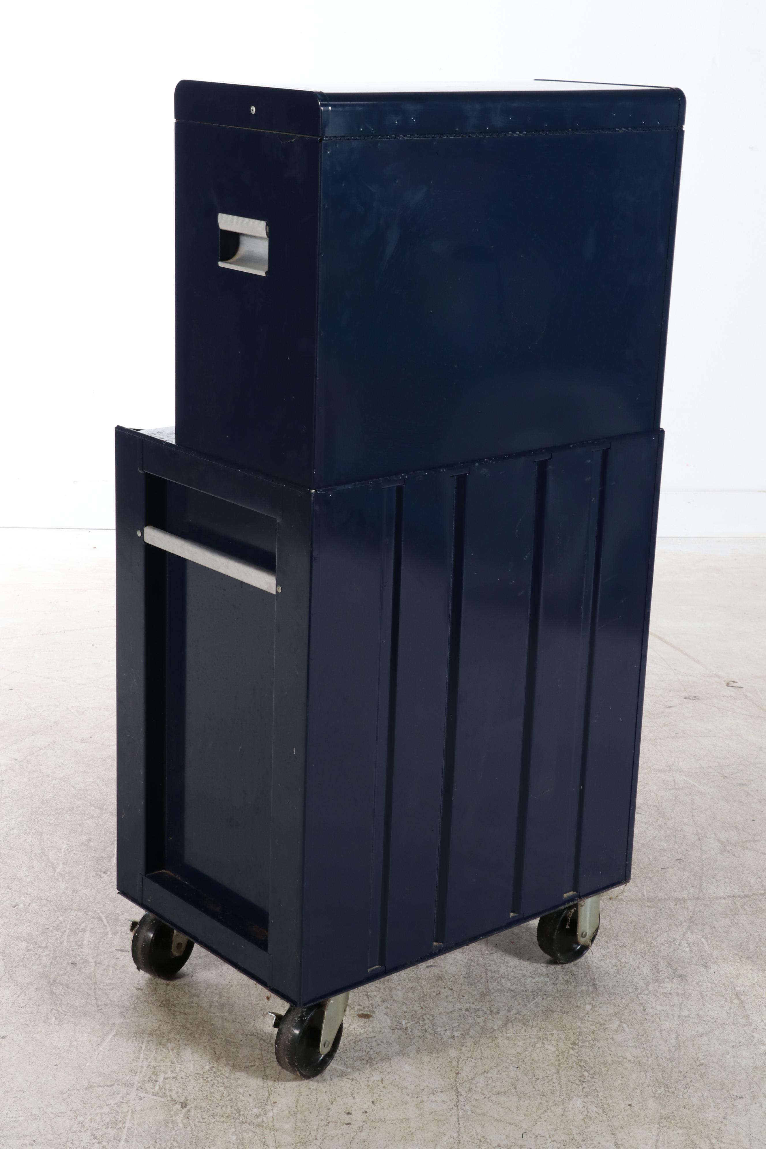 Craftsman Stacking Tool Chests on Casters With Assorted Tools