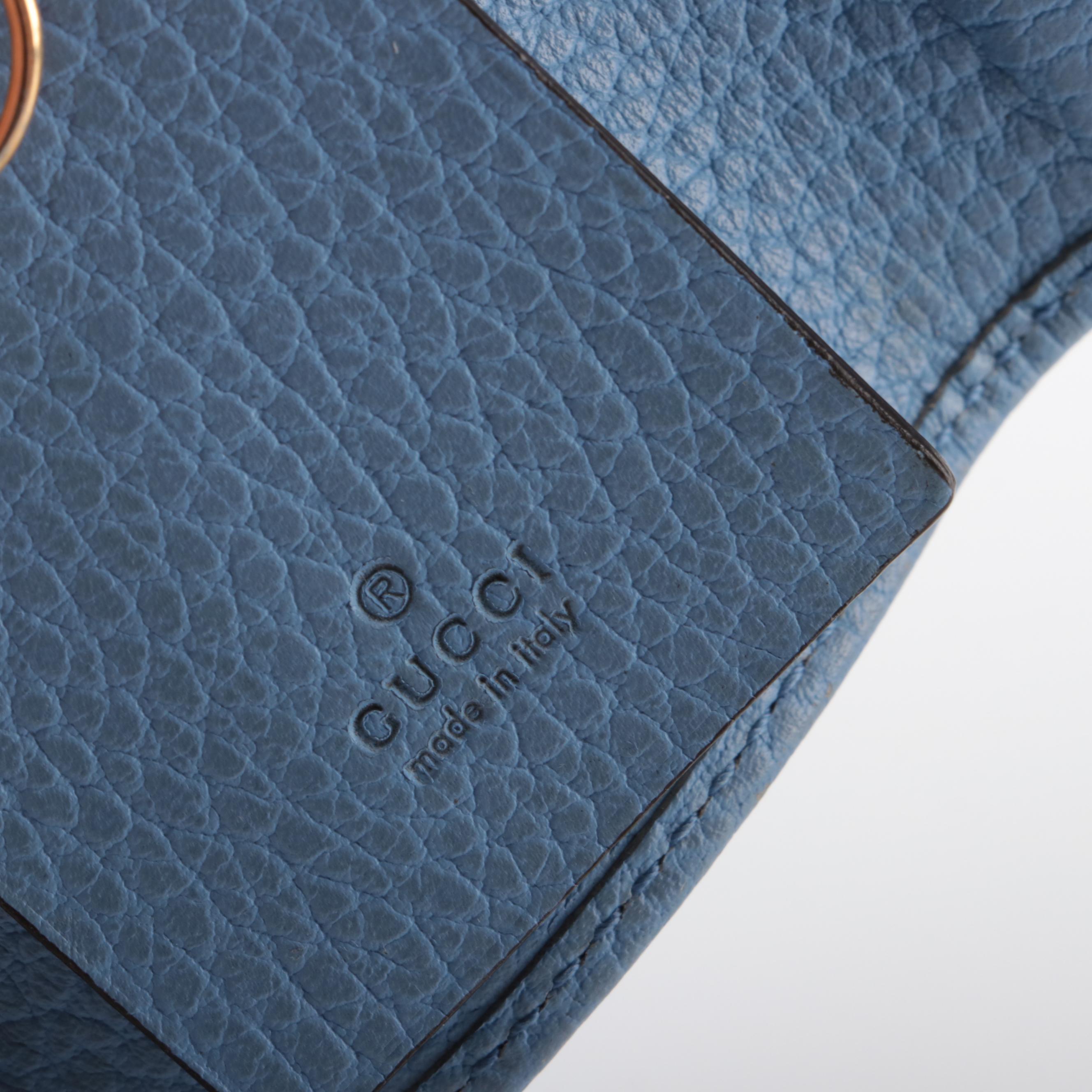 Gucci GG Marmont 6-Ring Key Case  in Pebbled Leather