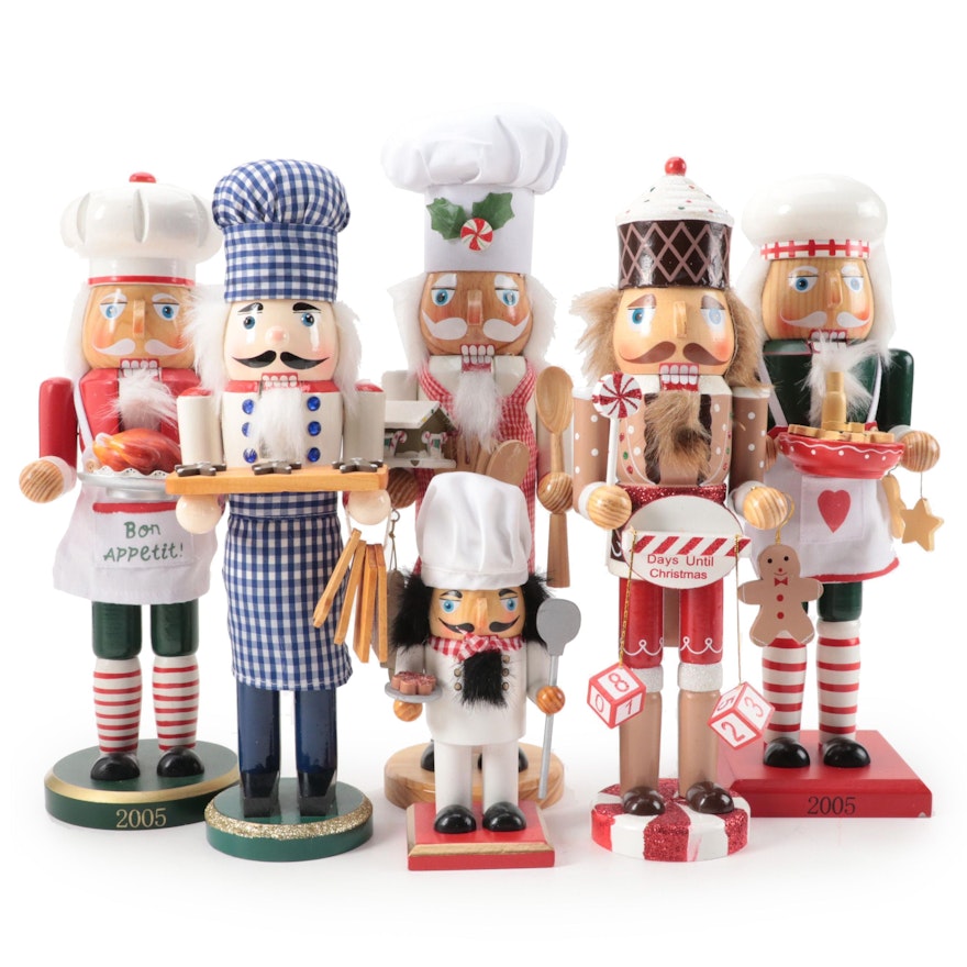 Pier One Imports and Other Chef and Baker Themed Christmas Nutcrackers