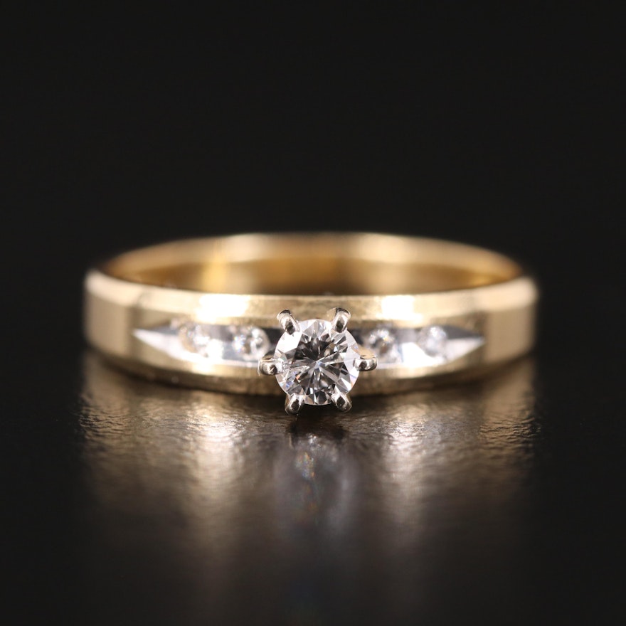 14K 0.15 CTW Diamond Ring