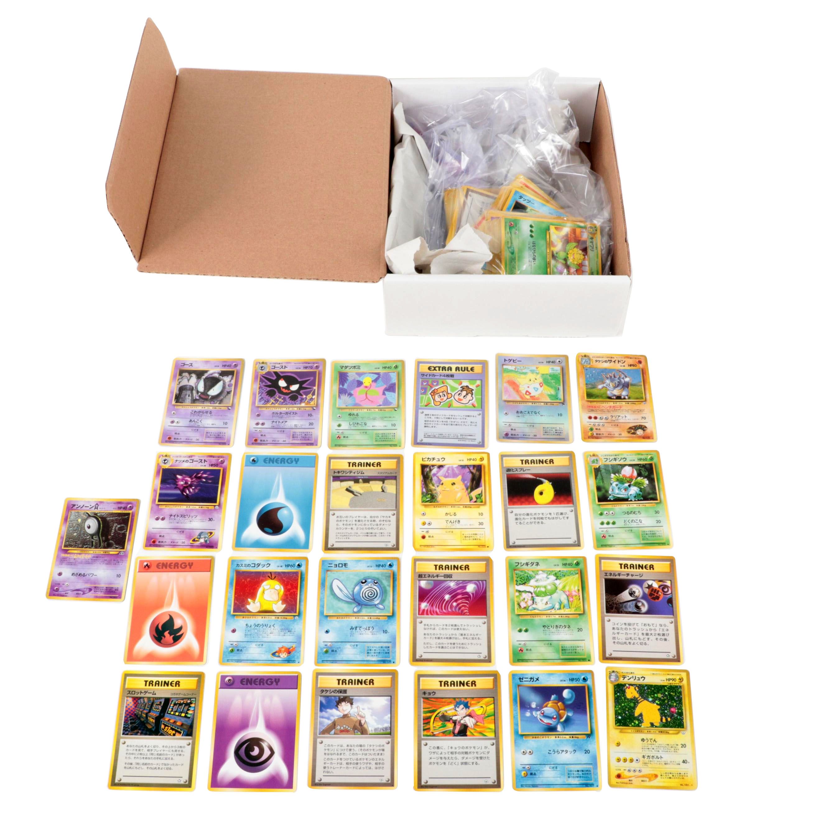 Pokémon Japanese Base Set Cards, Glossy Vending cards, Holos, and More