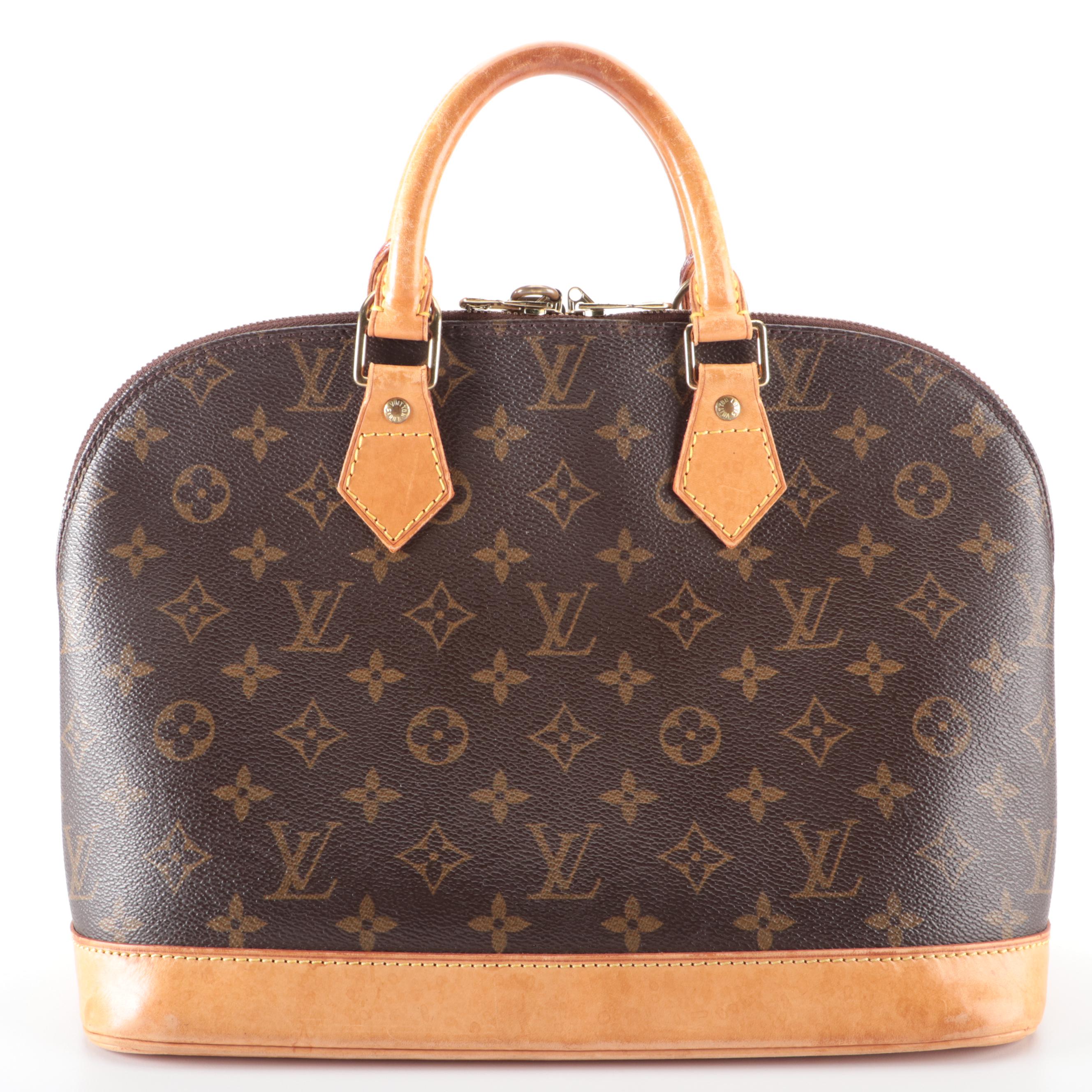 Louis Vuitton Alma PM in Monogram Canvas and Vachetta Leather