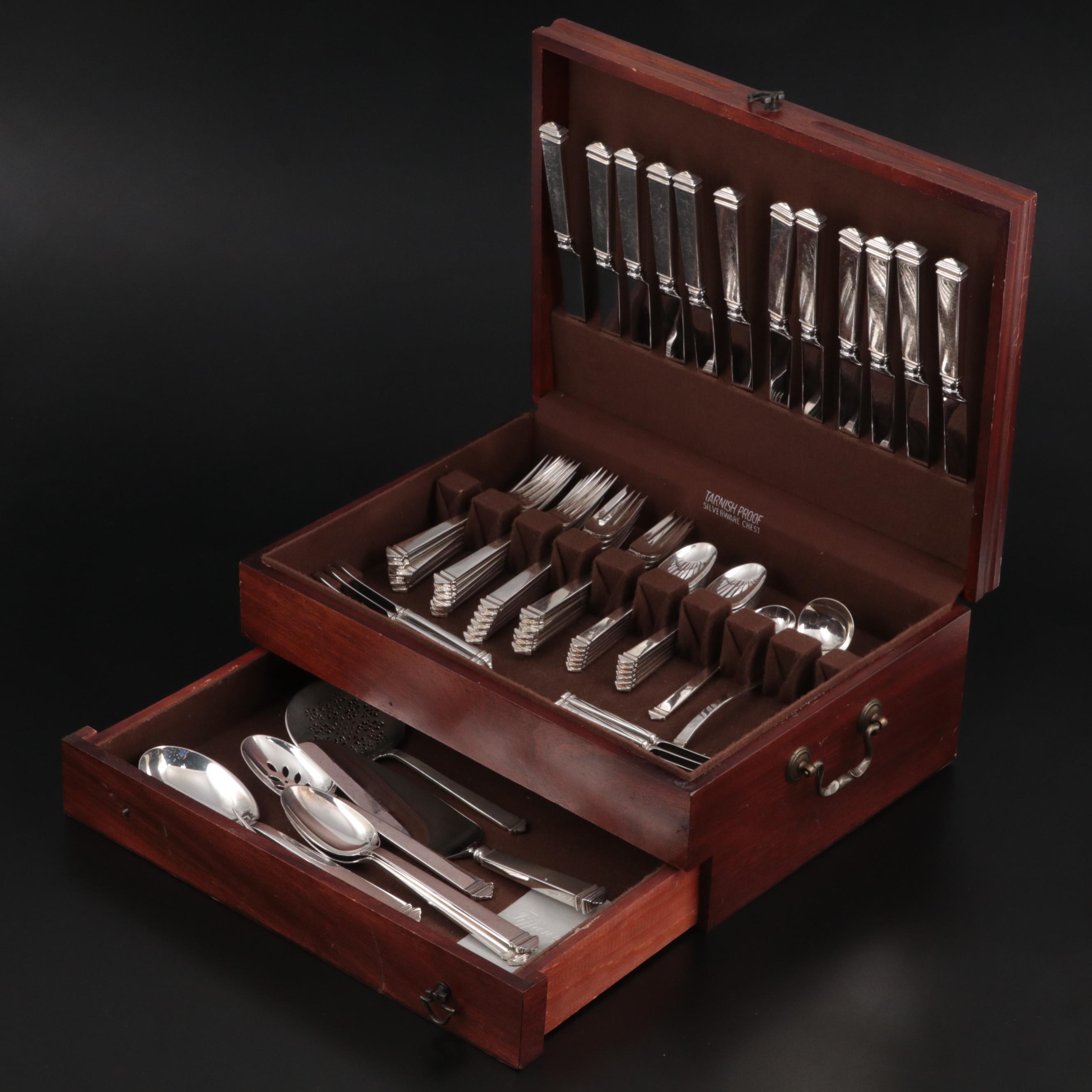 Tiffany & Co. "Hampton" Sterling Silver Flatware, Early to Mid-20th Century