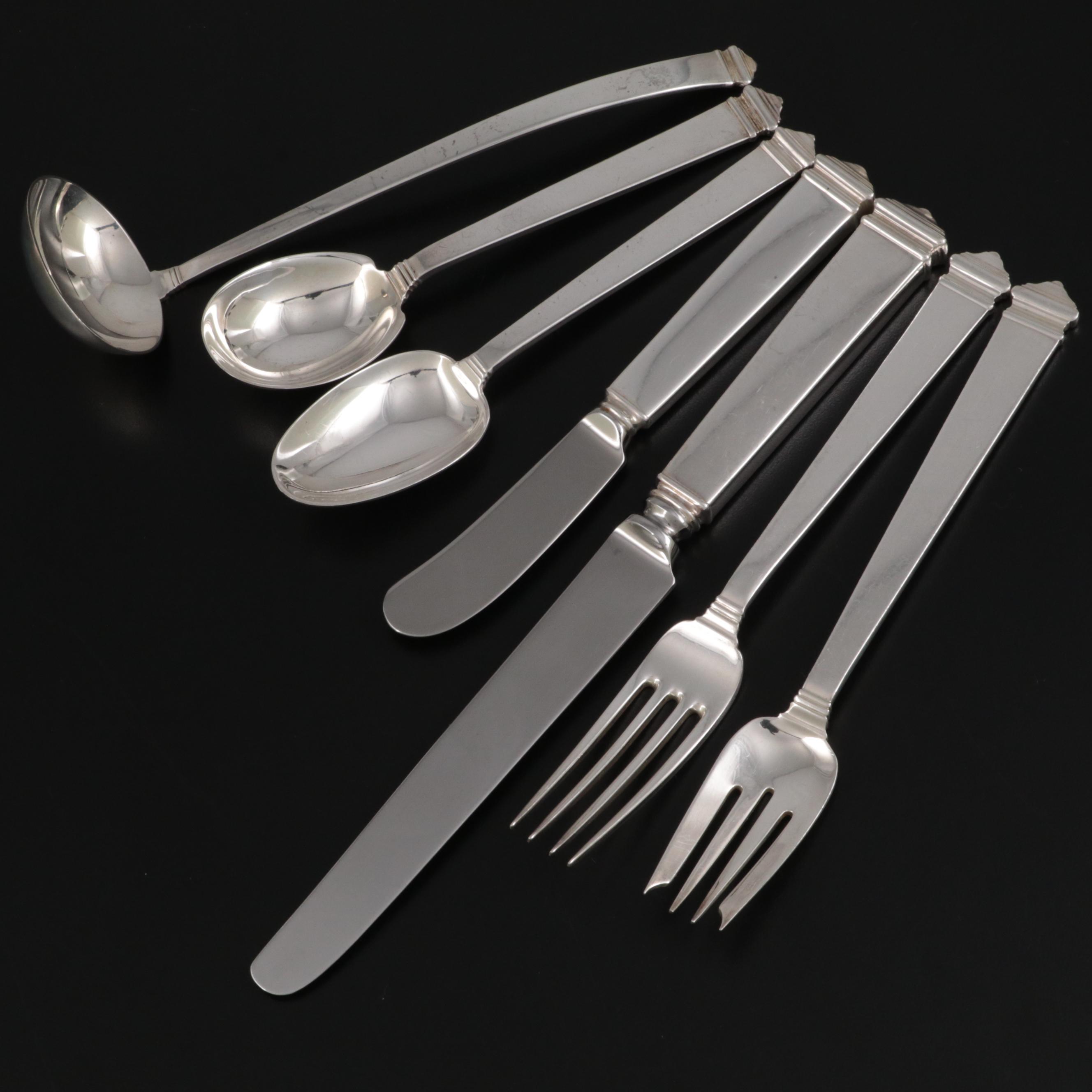 Tiffany & Co. "Hampton" Sterling Silver Flatware, Early to Mid-20th Century