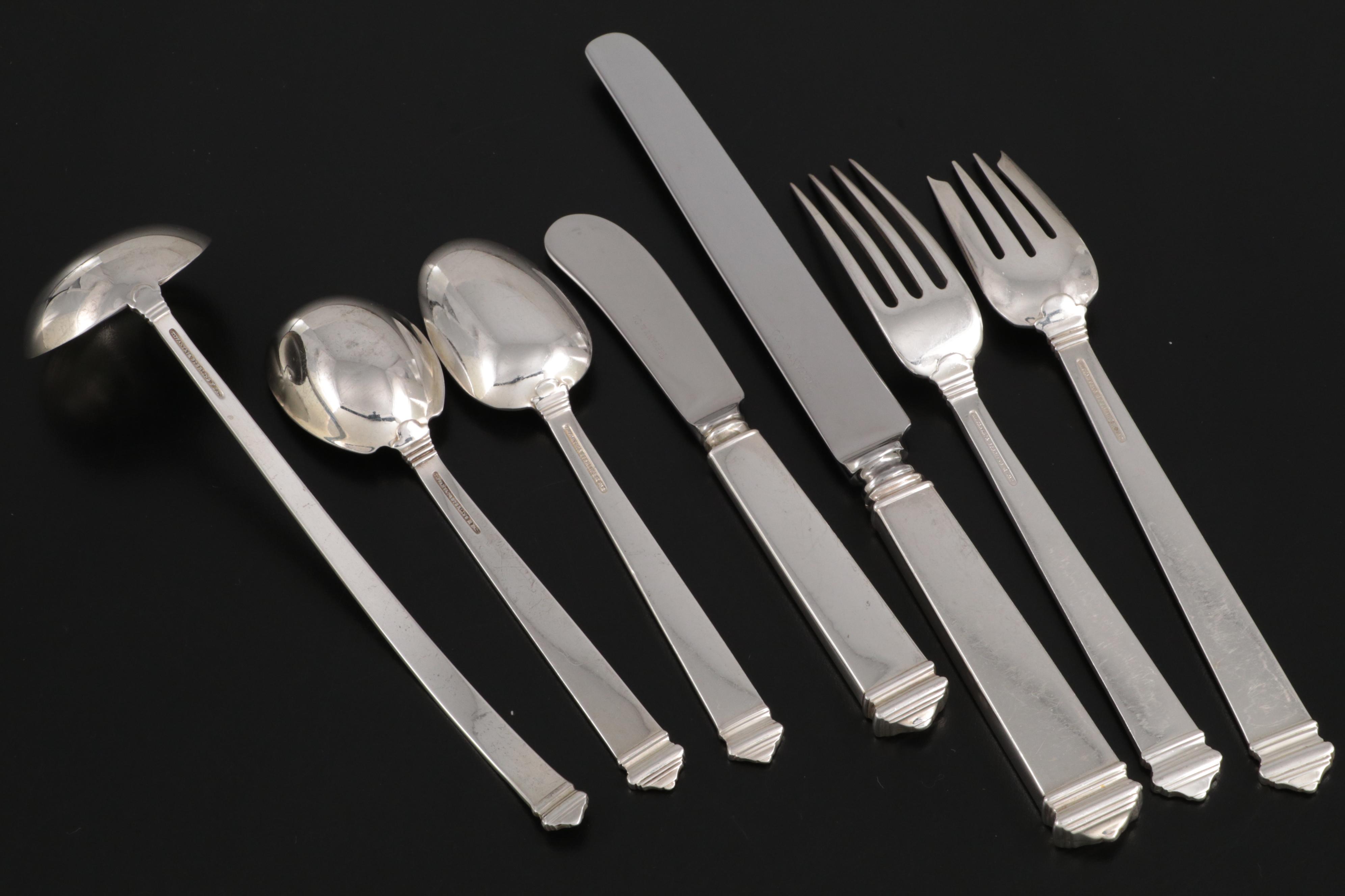 Tiffany & Co. "Hampton" Sterling Silver Flatware, Early to Mid-20th Century
