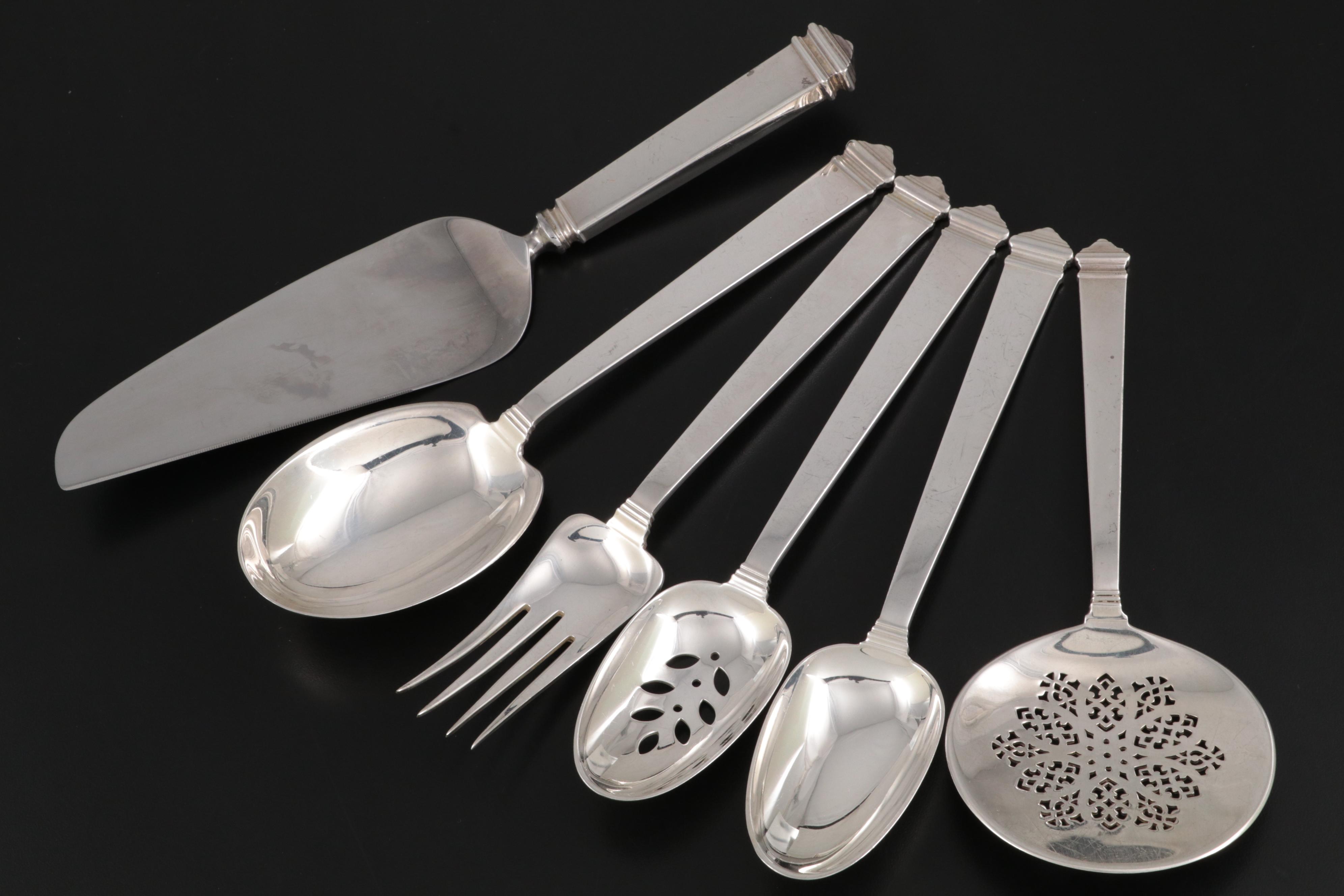 Tiffany & Co. "Hampton" Sterling Silver Flatware, Early to Mid-20th Century