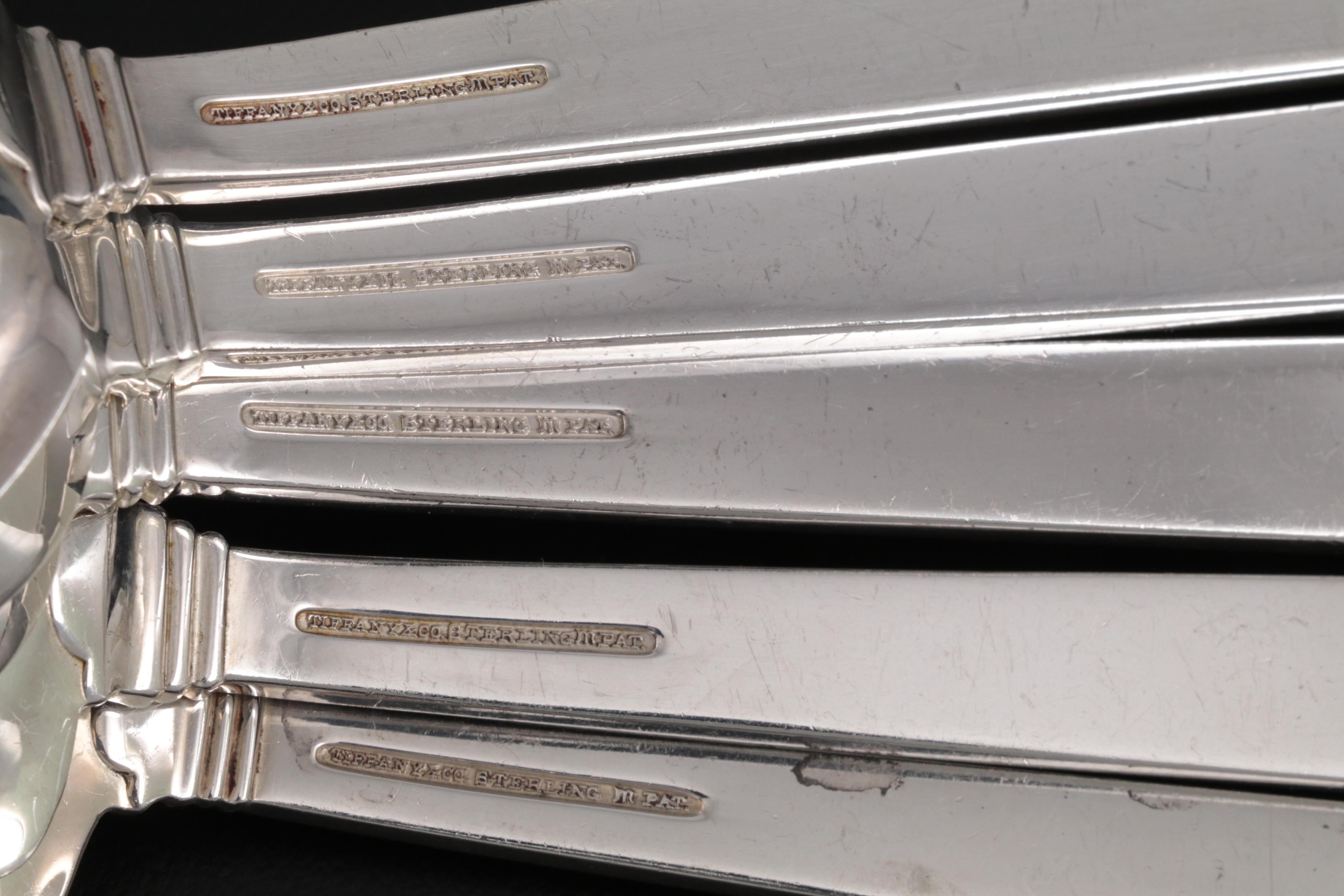 Tiffany & Co. "Hampton" Sterling Silver Flatware, Early to Mid-20th Century