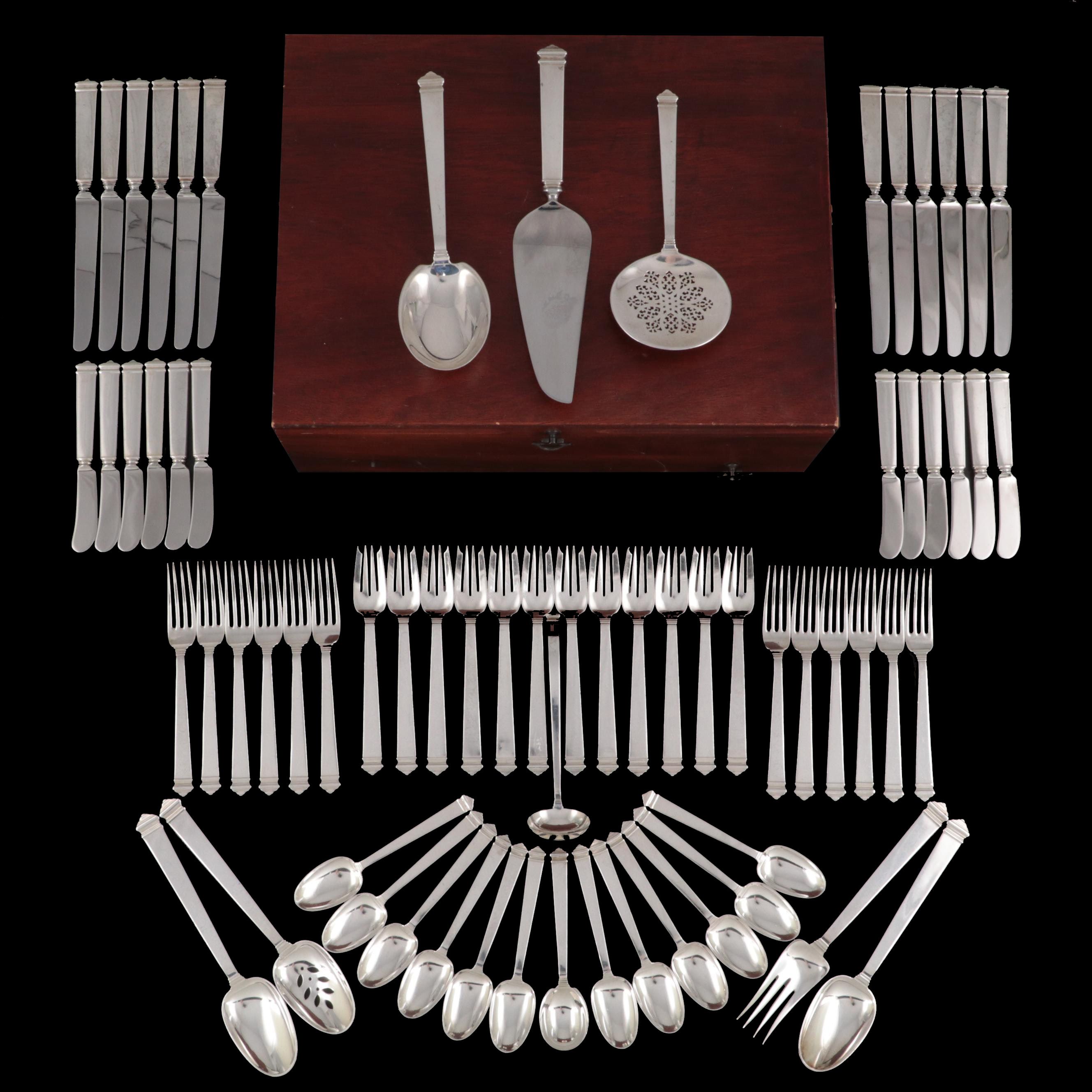 Tiffany & Co. "Hampton" Sterling Silver Flatware, Early to Mid-20th Century