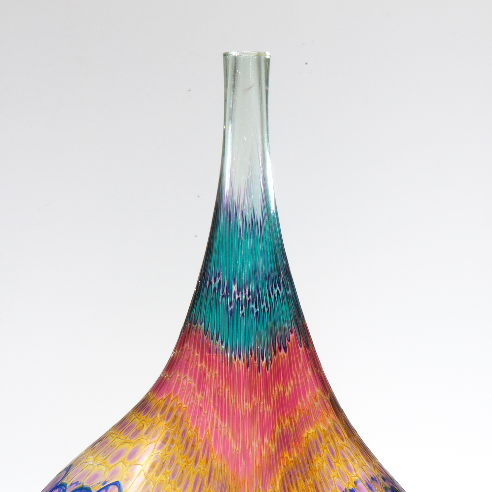 Stephen Rolfe Powell Glass Sculptural Vessel