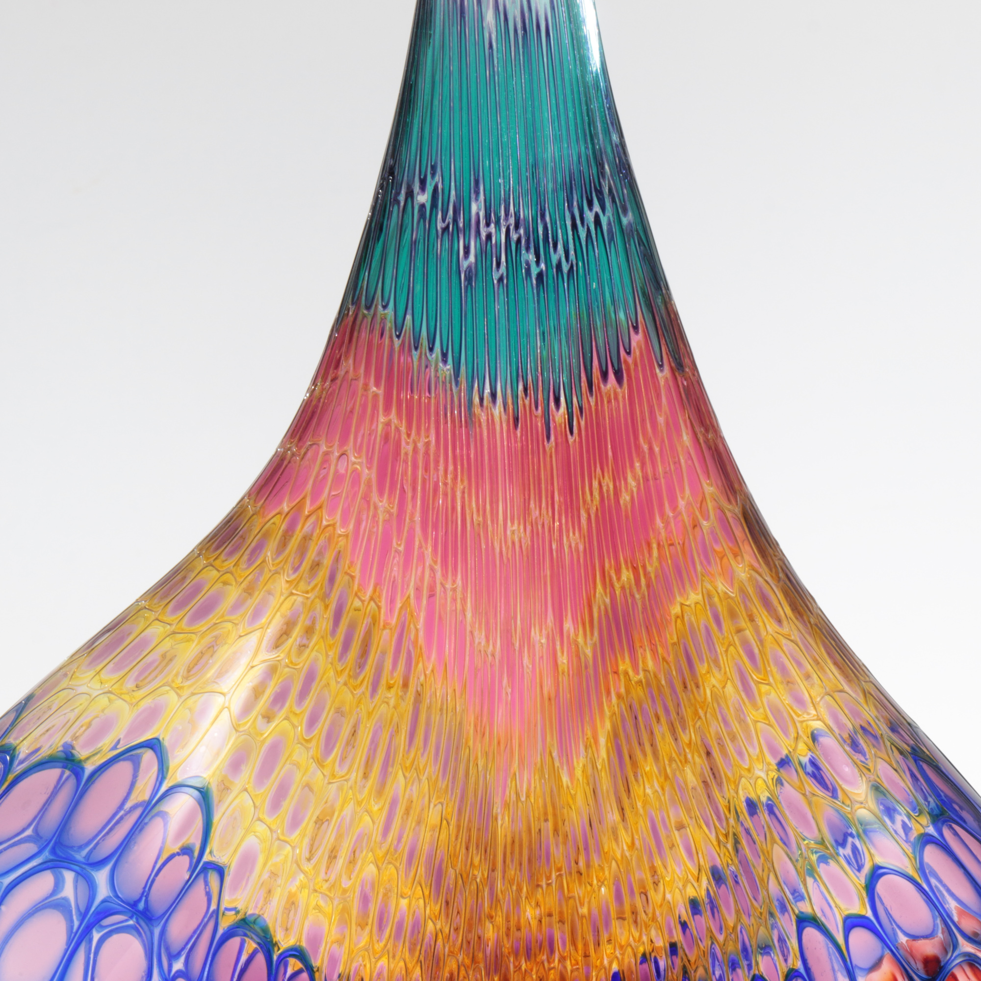 Stephen Rolfe Powell Glass Sculptural Vessel