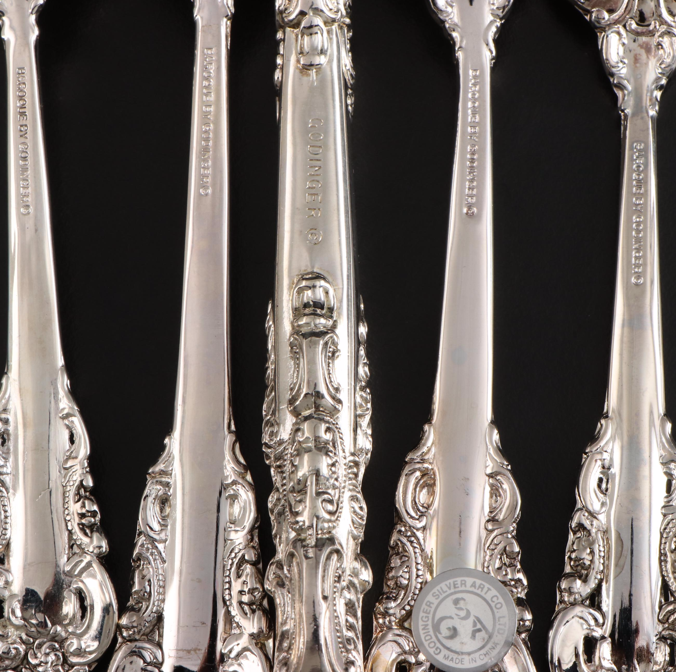 Godinger "Baroque" Silver Plate Flatware, 1996–2020