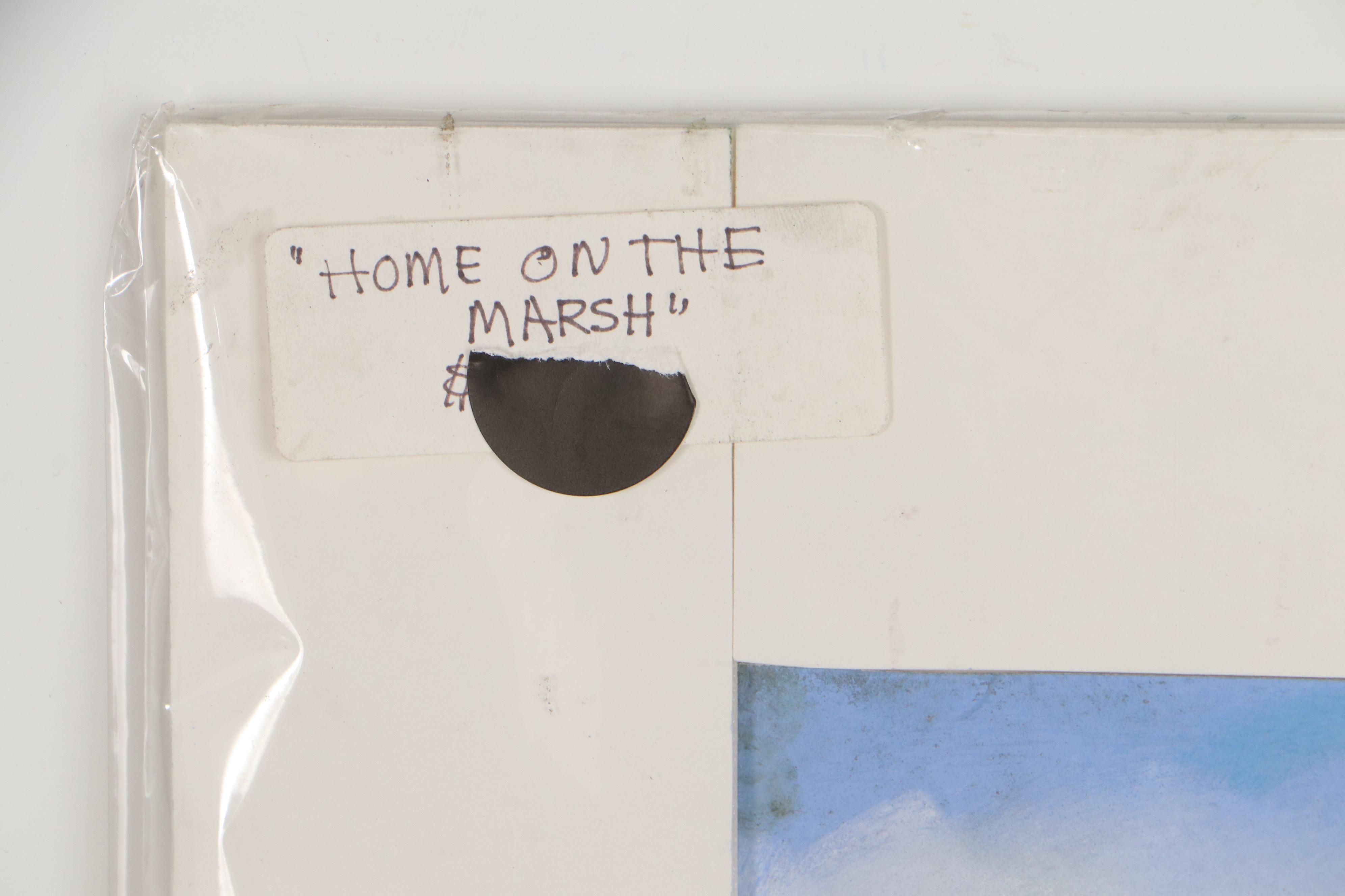 Martha Bator Pastel Drawing "Home on the Marsh"