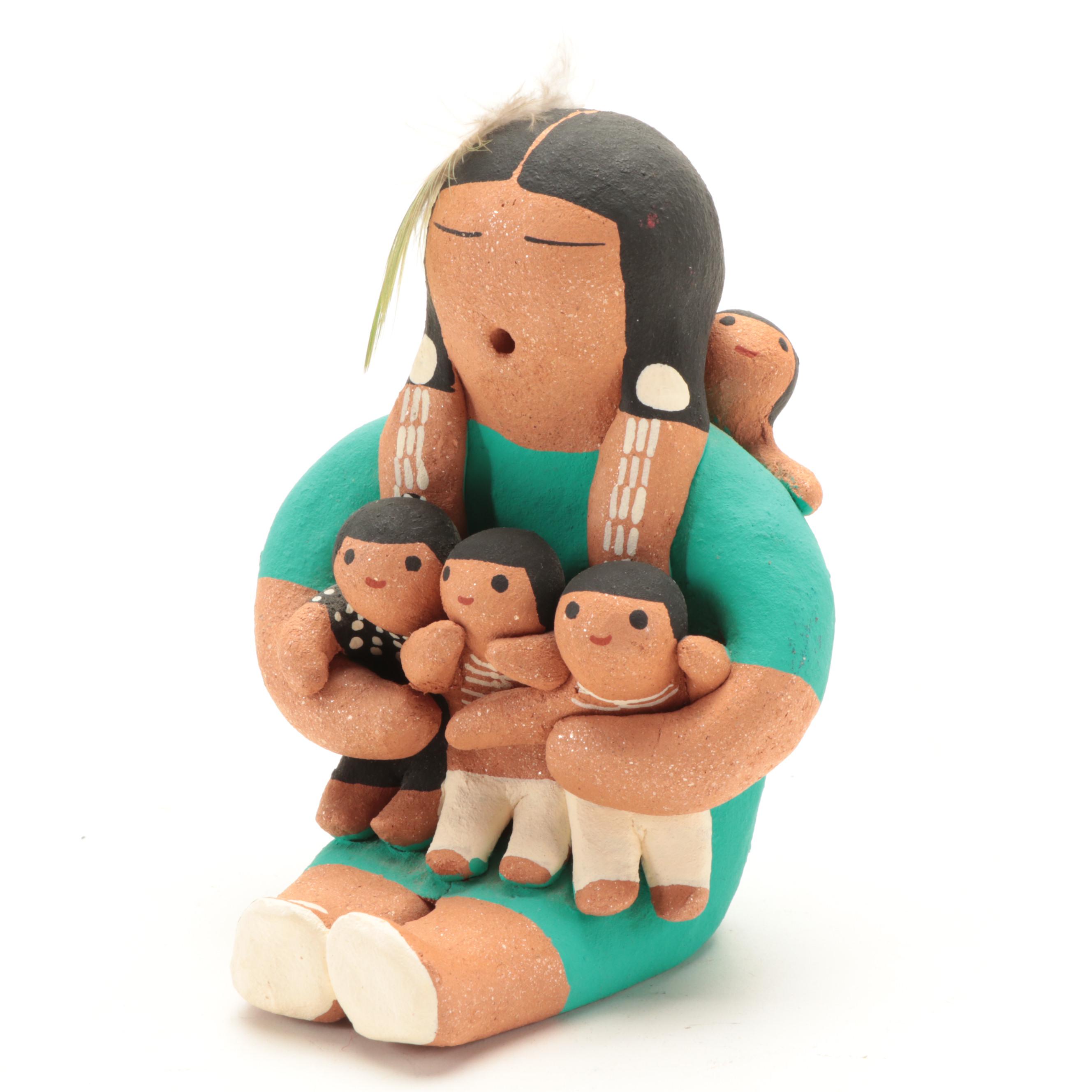 Margaret Quintana and Other Pueblo Pottery Storyteller Figurines