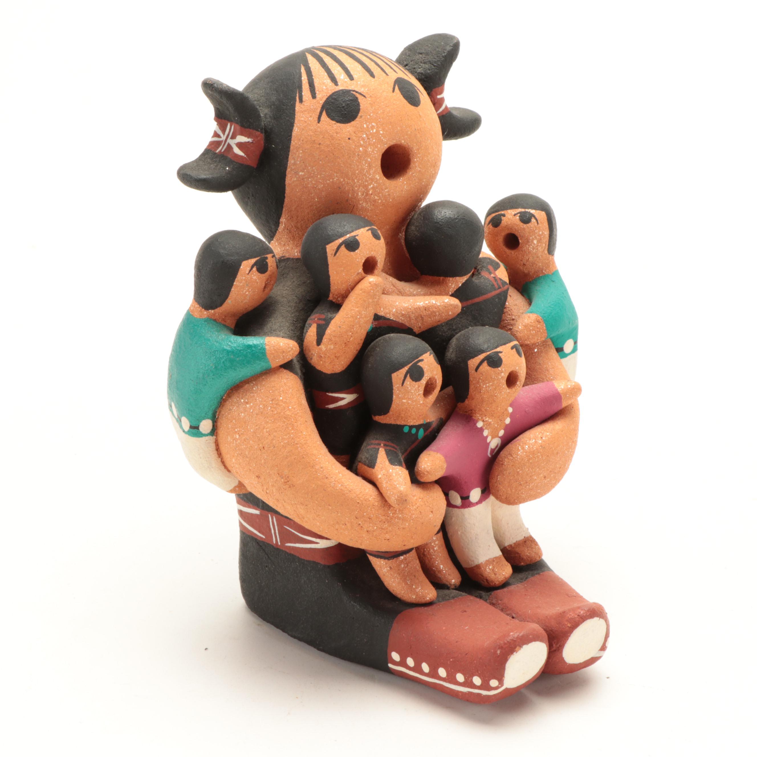 Margaret Quintana and Other Pueblo Pottery Storyteller Figurines