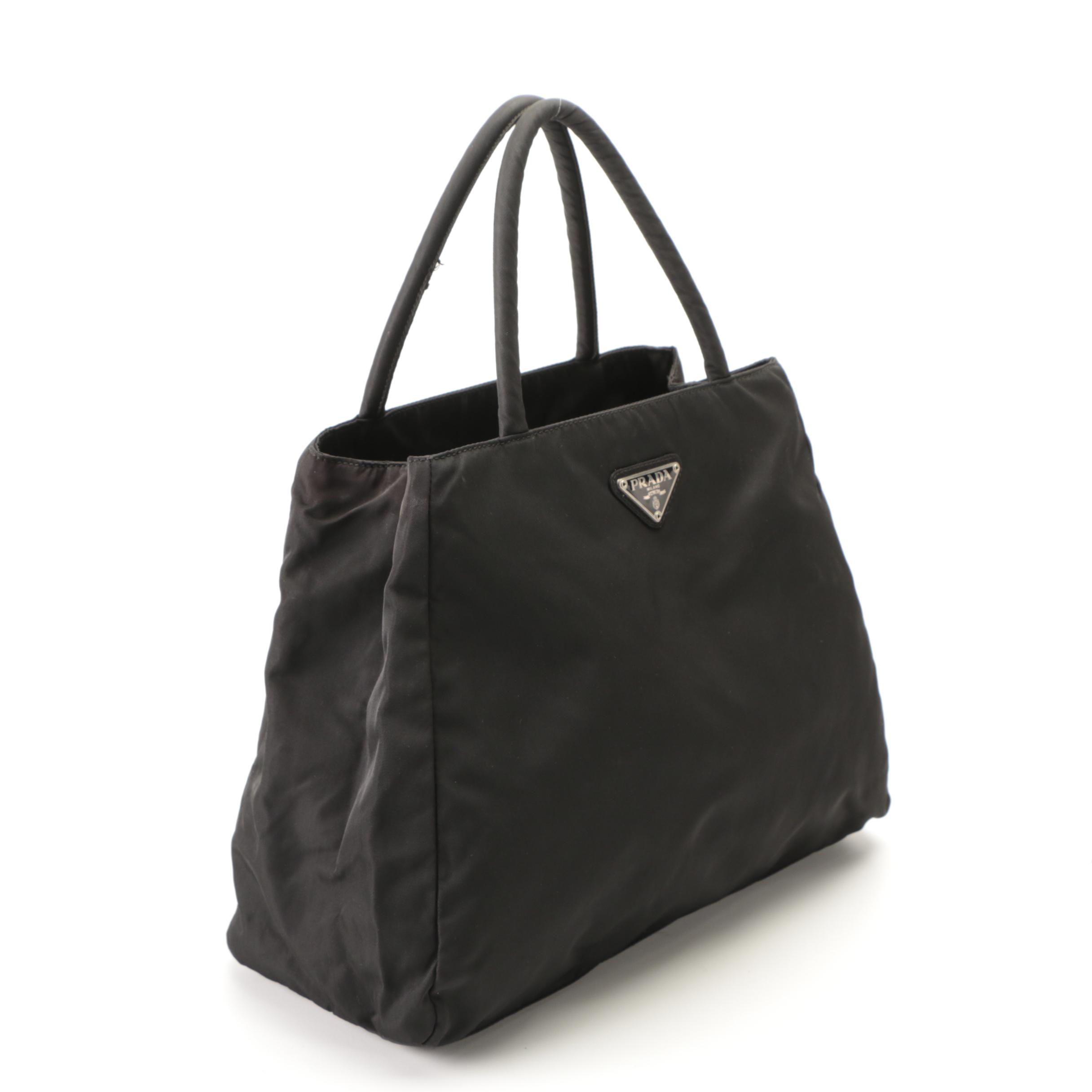 Prada Black Nylon Tote Bag