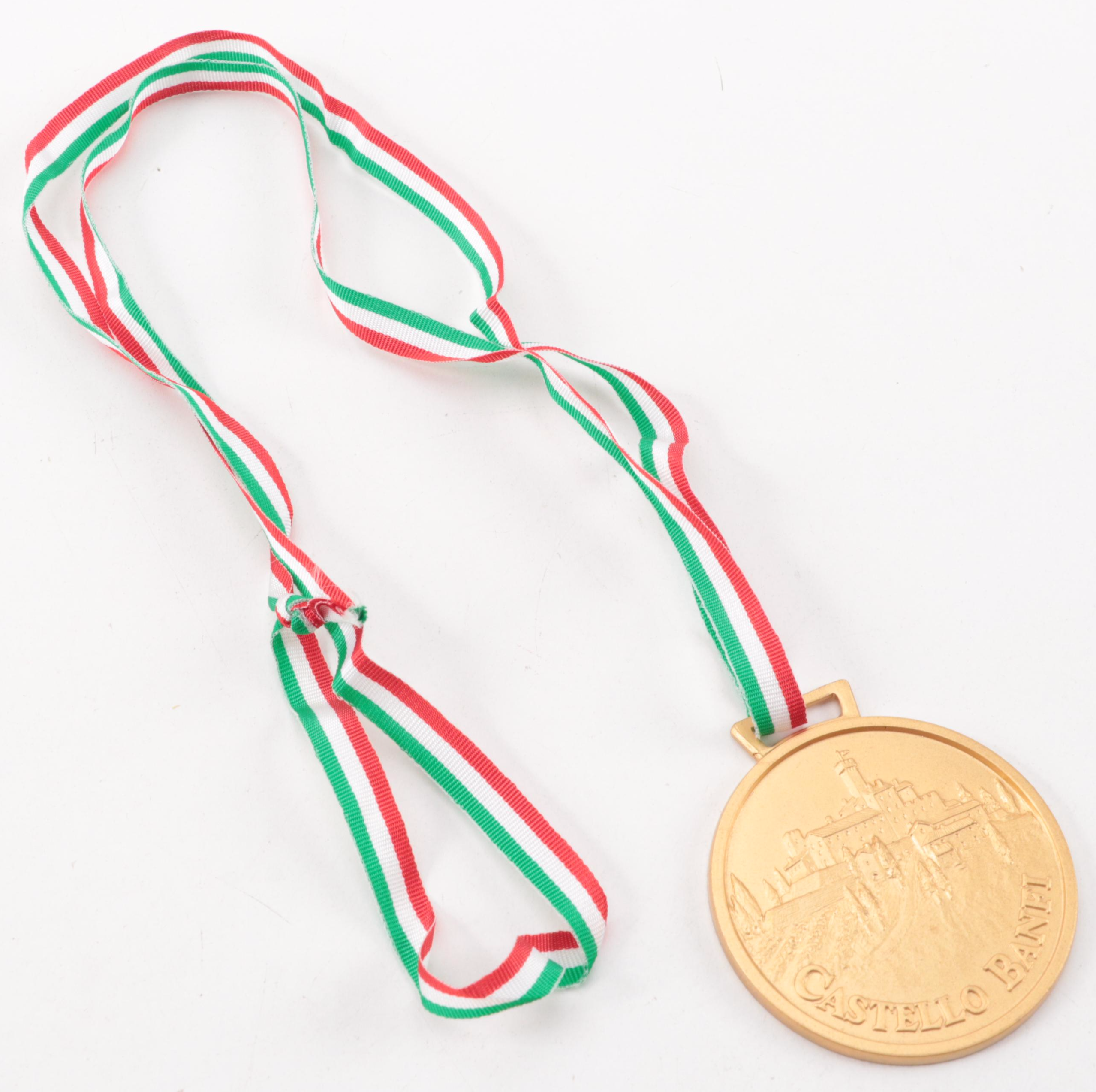 Oceania Club Luggage Tag with Castello Banfi Brass Medals