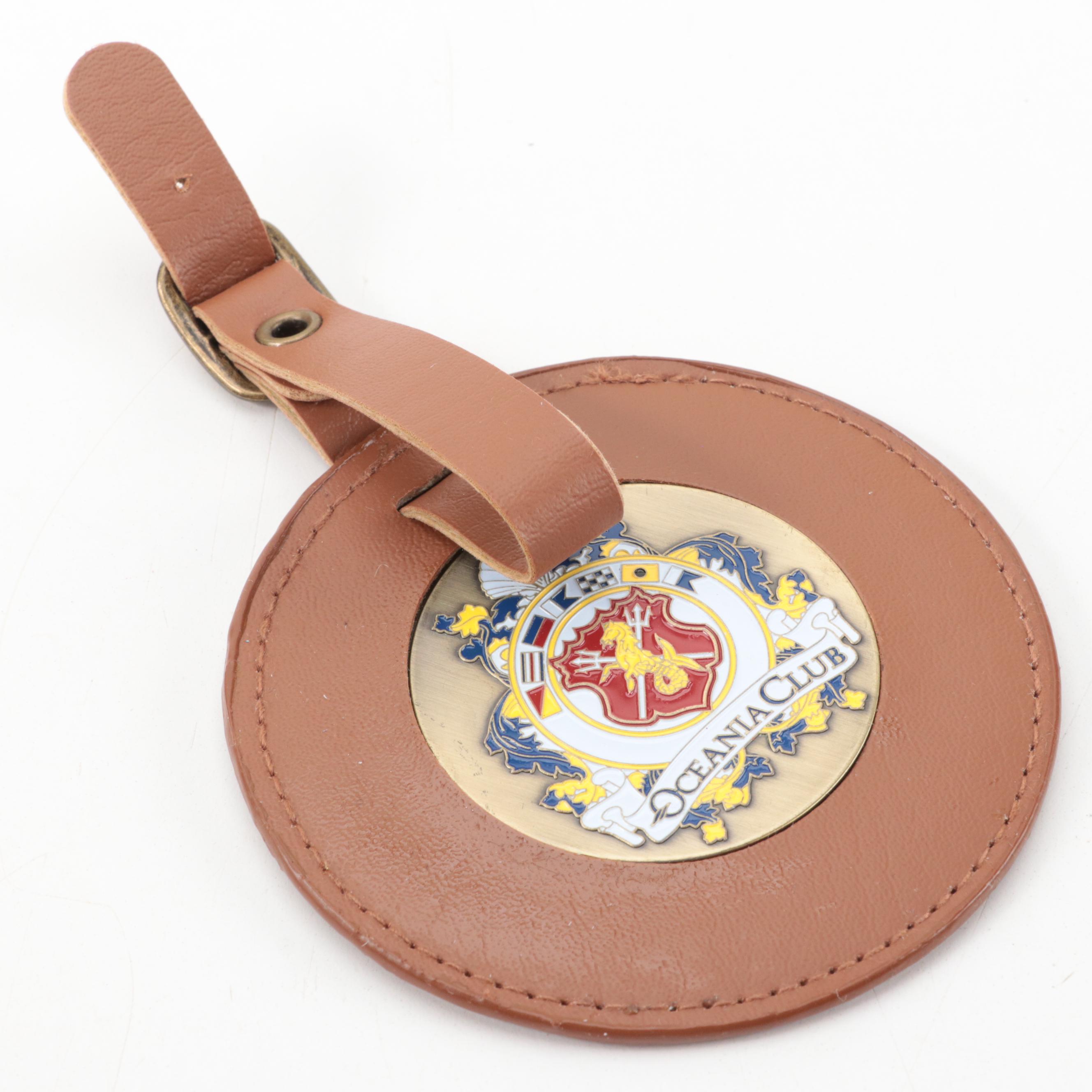 Oceania Club Luggage Tag with Castello Banfi Brass Medals