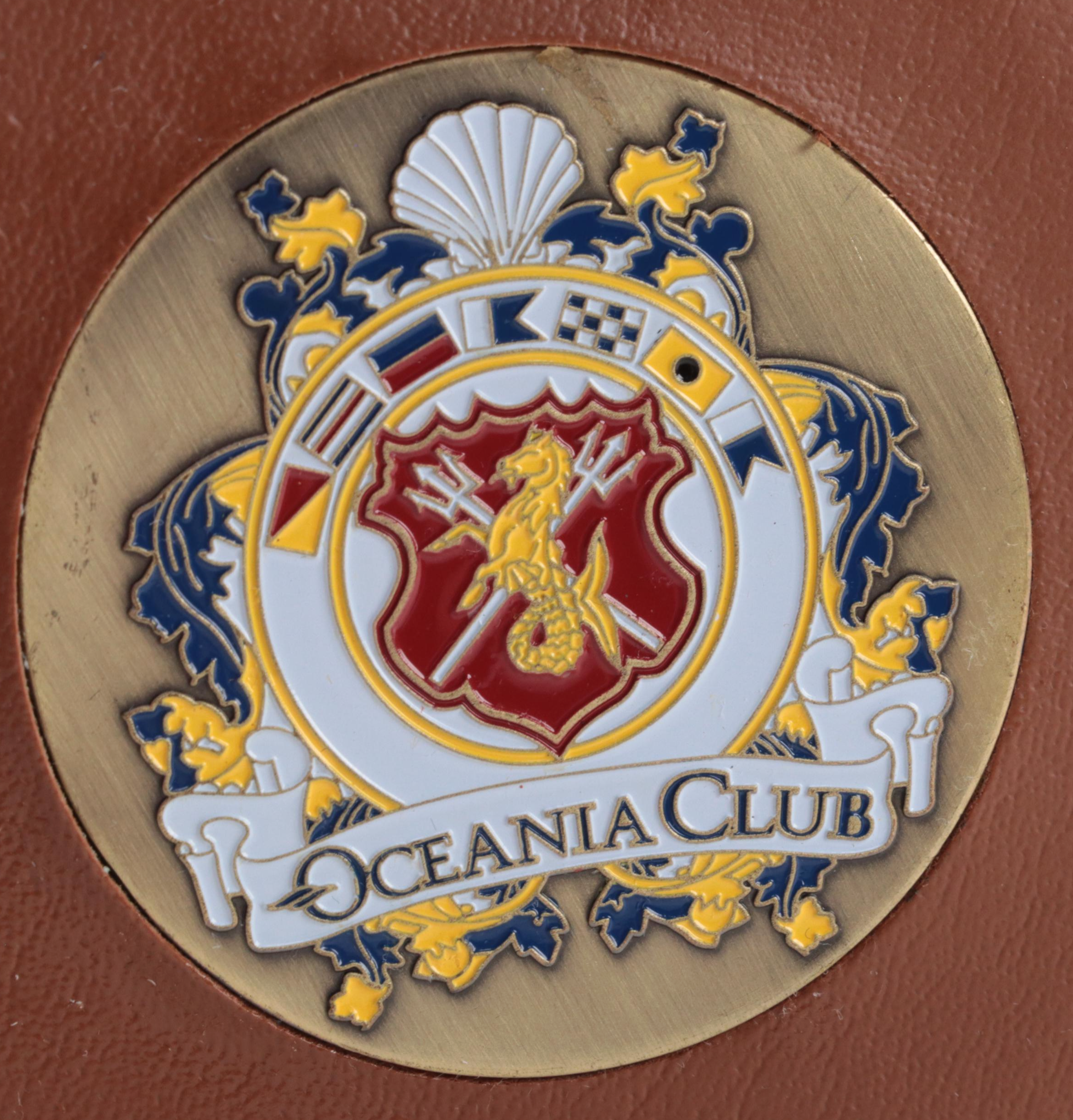 Oceania Club Luggage Tag with Castello Banfi Brass Medals