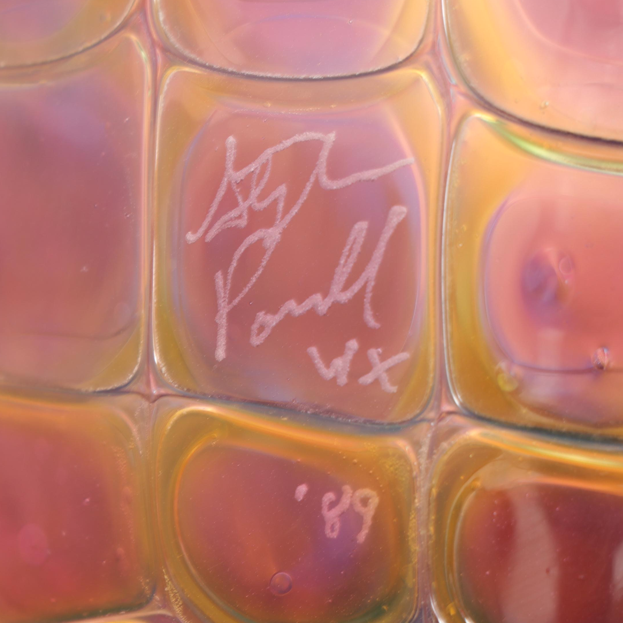 Stephen Rolfe Powell Glass Sculptural Vessel