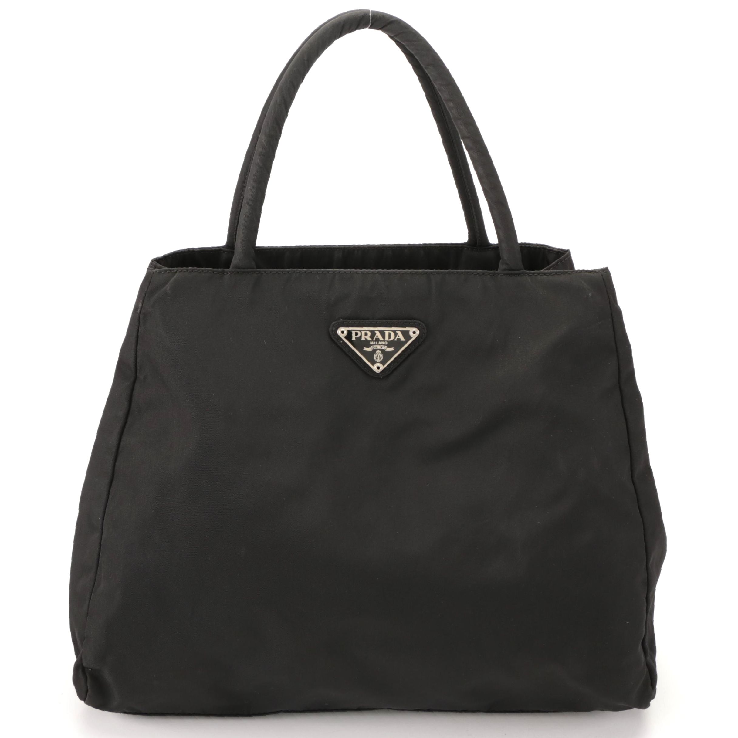 Prada Black Nylon Tote Bag