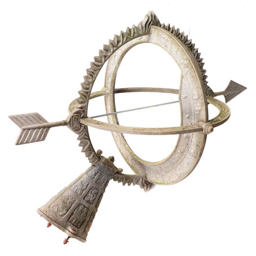 Cast Iron Armillary Sundial