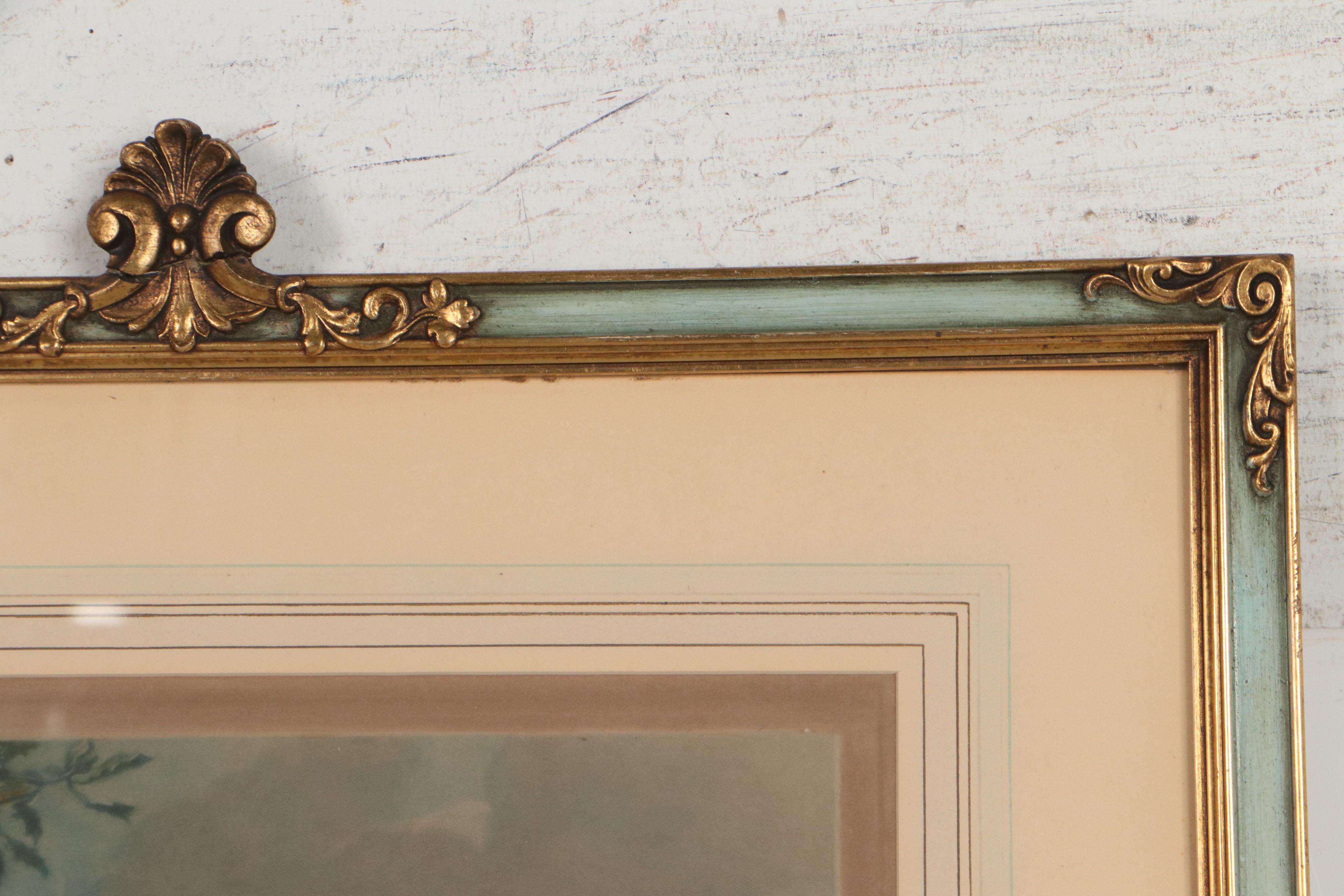 Thomas Crawford Hand-Colored Mezzotint "Madame Bergeret de Frouville as Diana"