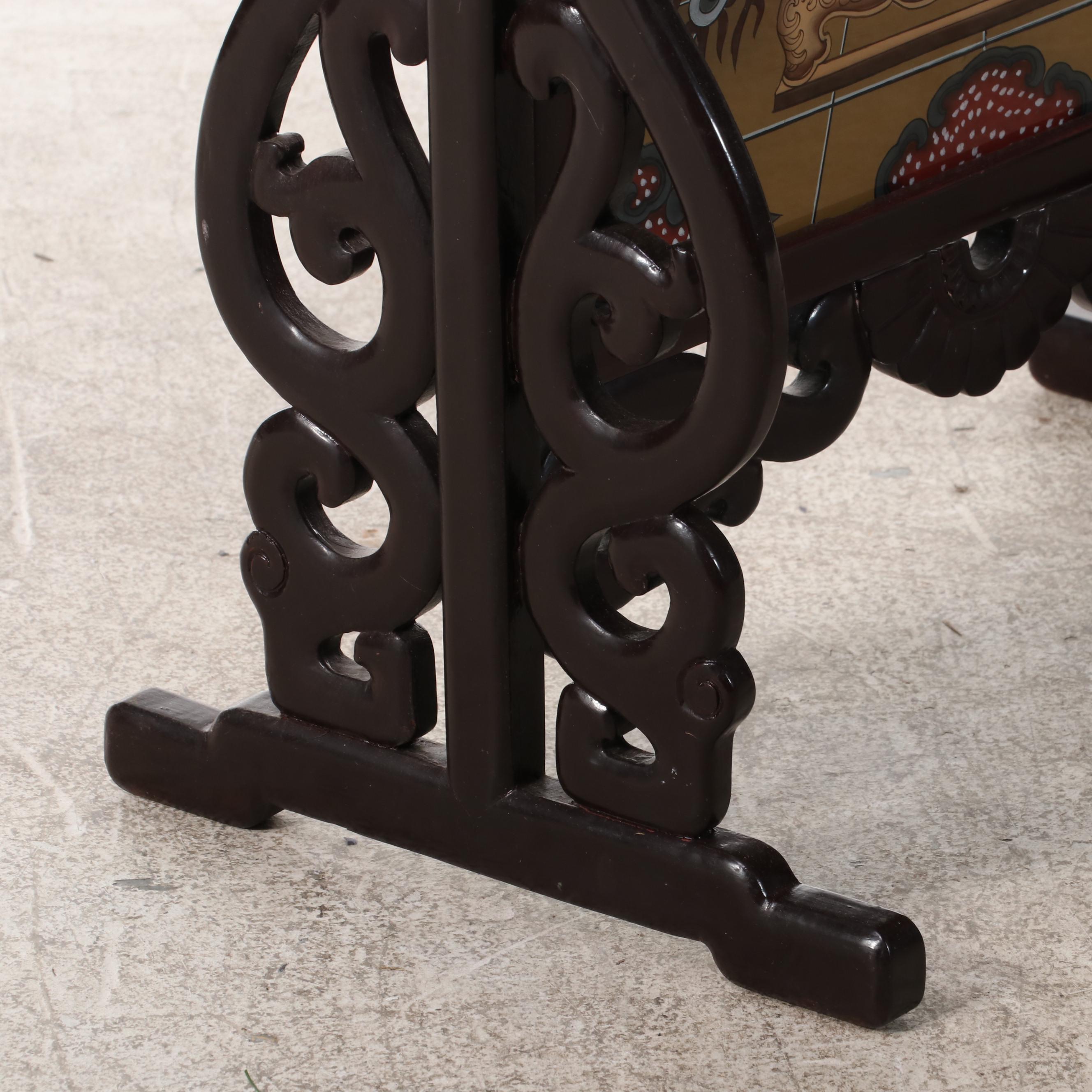 Chinese Emperor and Empress Table Screens