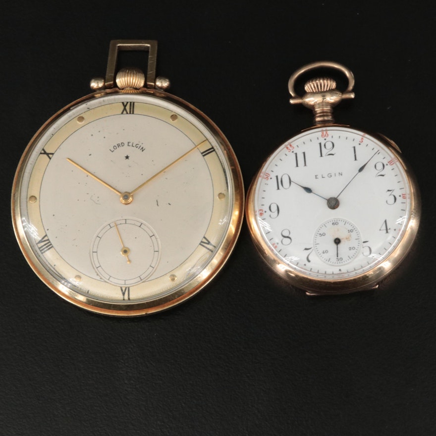 1941 Lord Elgin and 1911 Elgin Pocket Watches