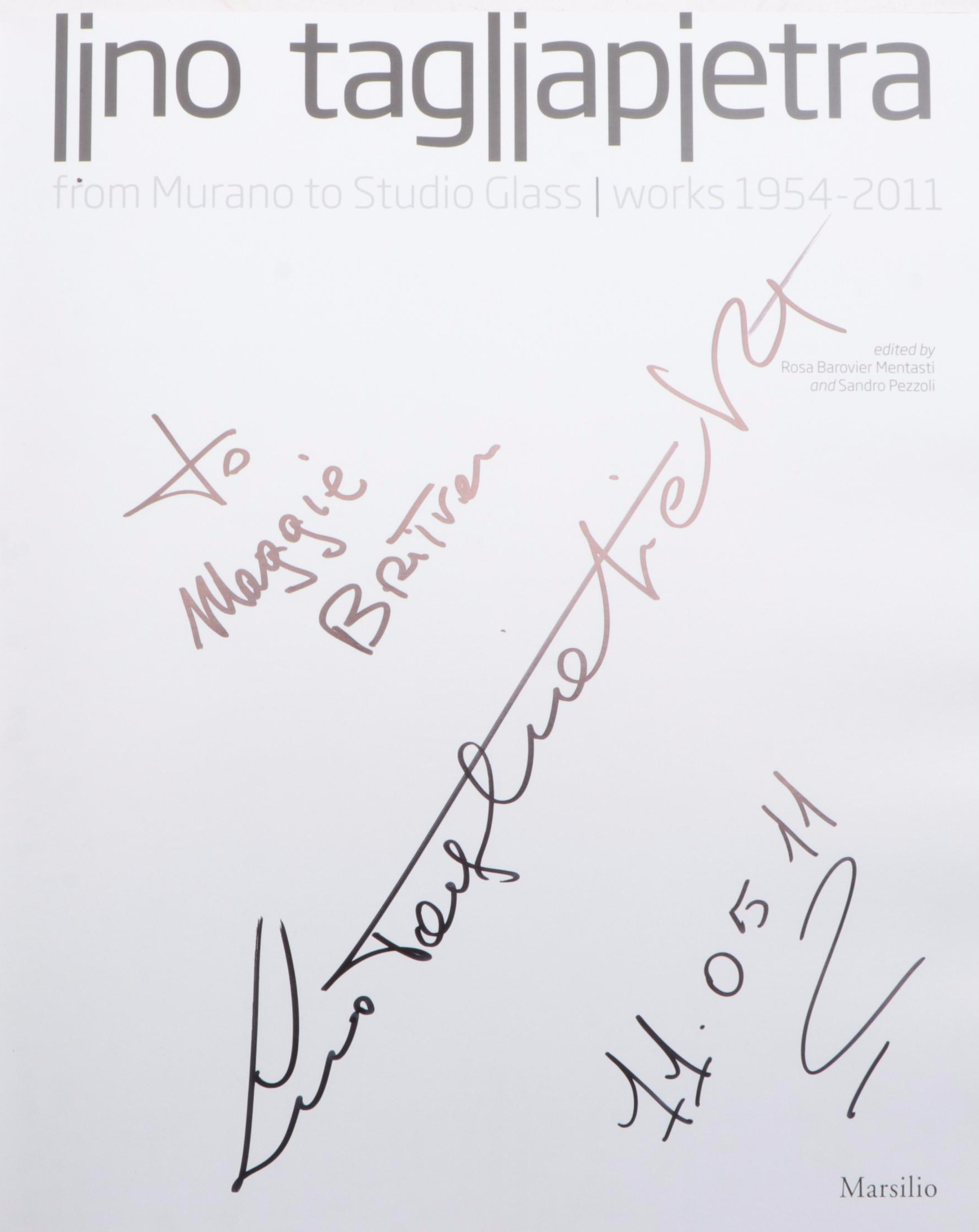 Signed First Edition "Lino Tagliapietra" and Other Art Glass Books