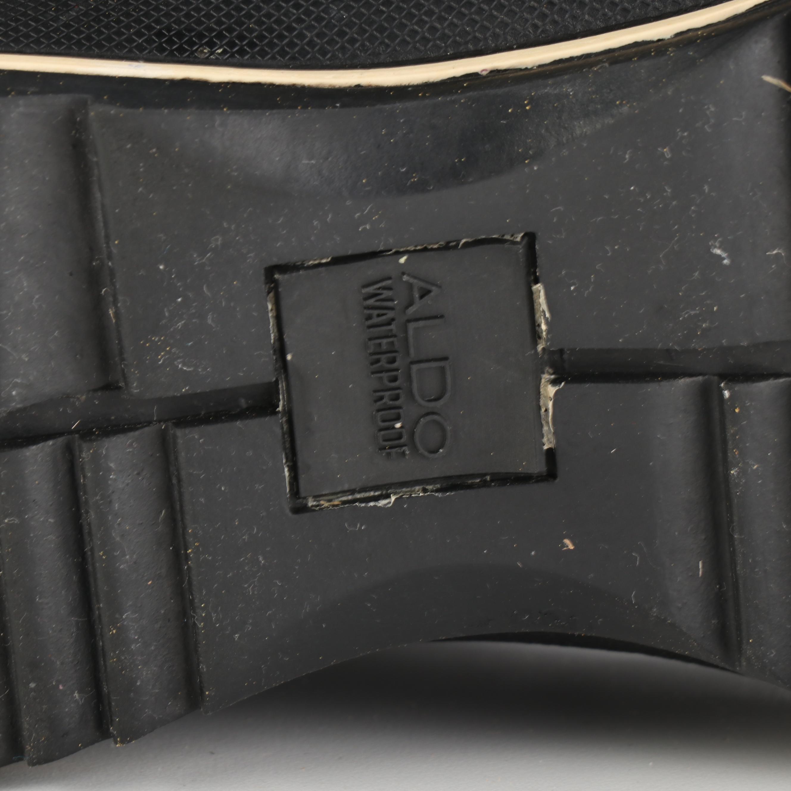 Lands' End Down Coat, Nautica Quilted Coat, and Aldo Winter Boots