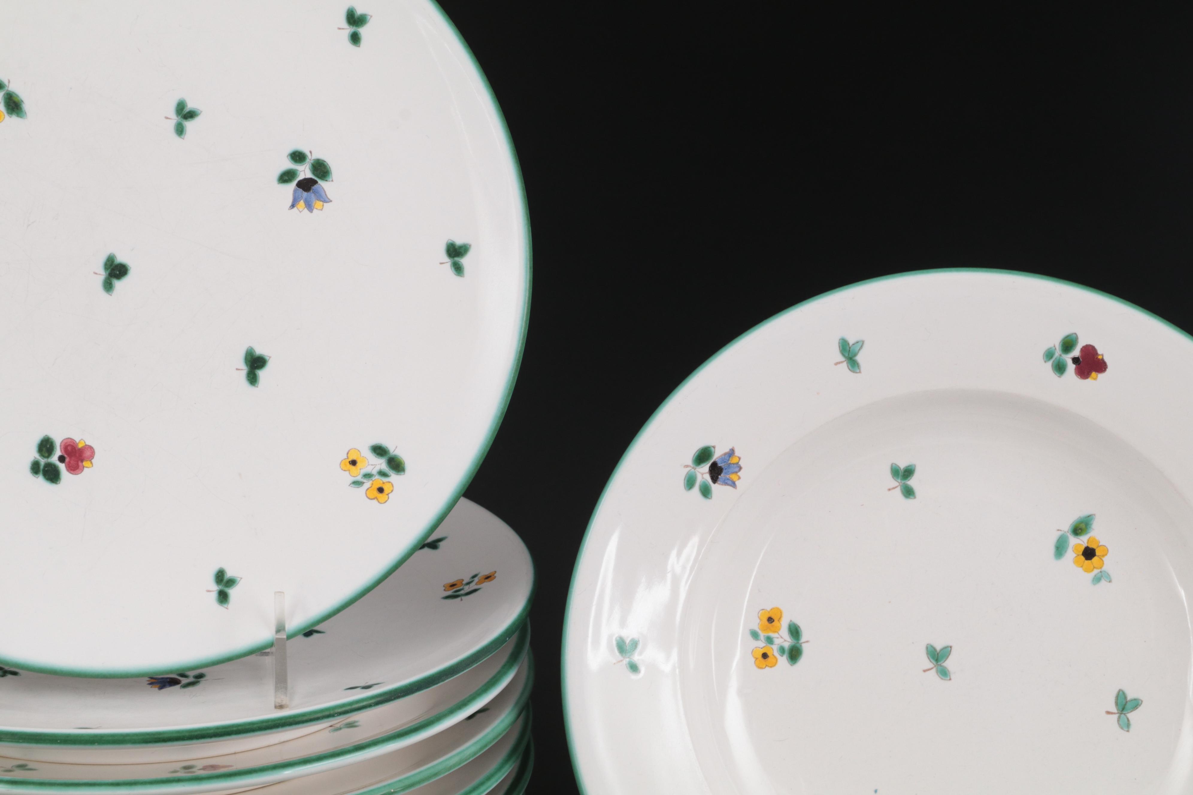 Gmundner Keramik "Alpine Flowers" Ceramic Dinnerware and Table Accessories