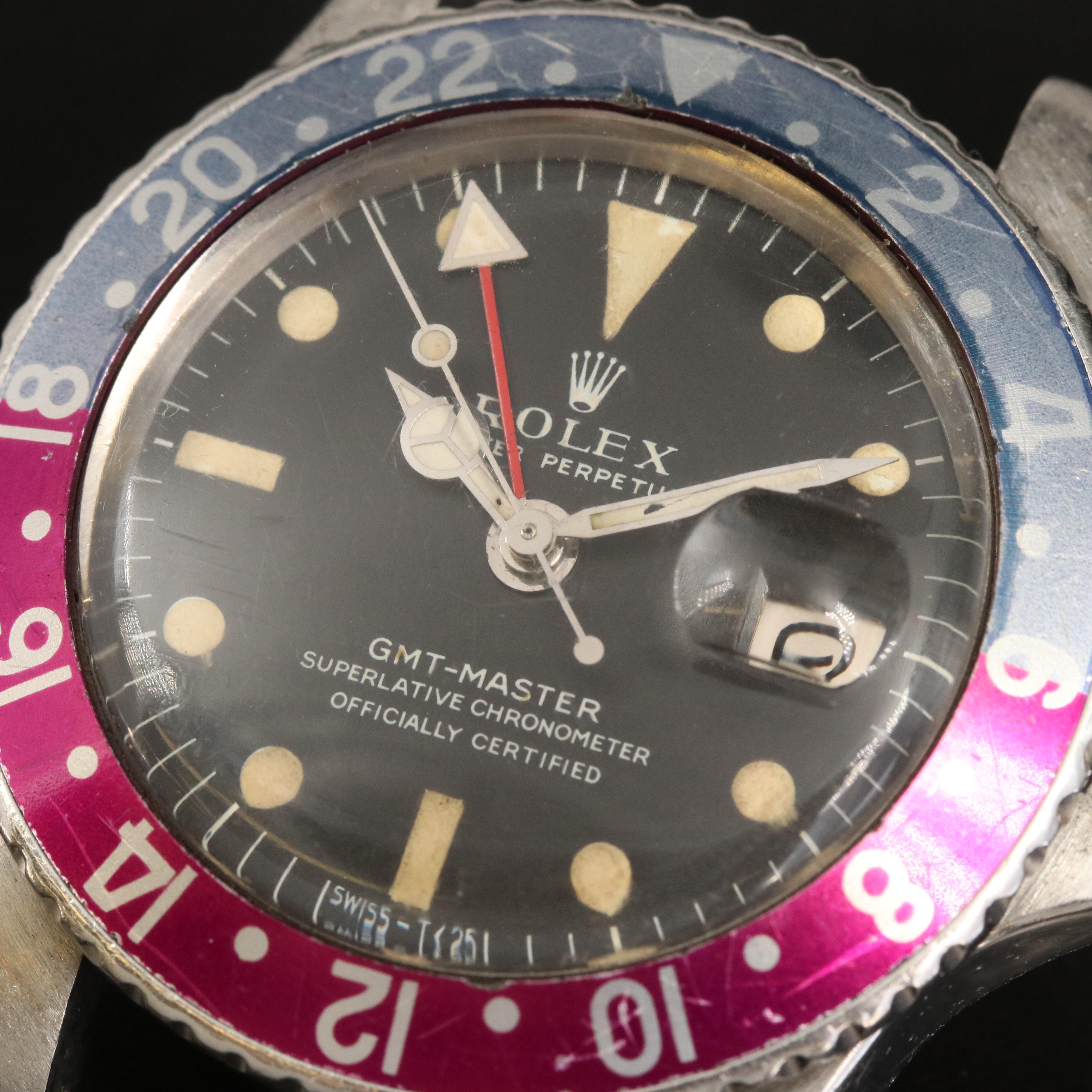 1970 Rolex GMT-Master, Blue-Red Pepsi Bezel Watch