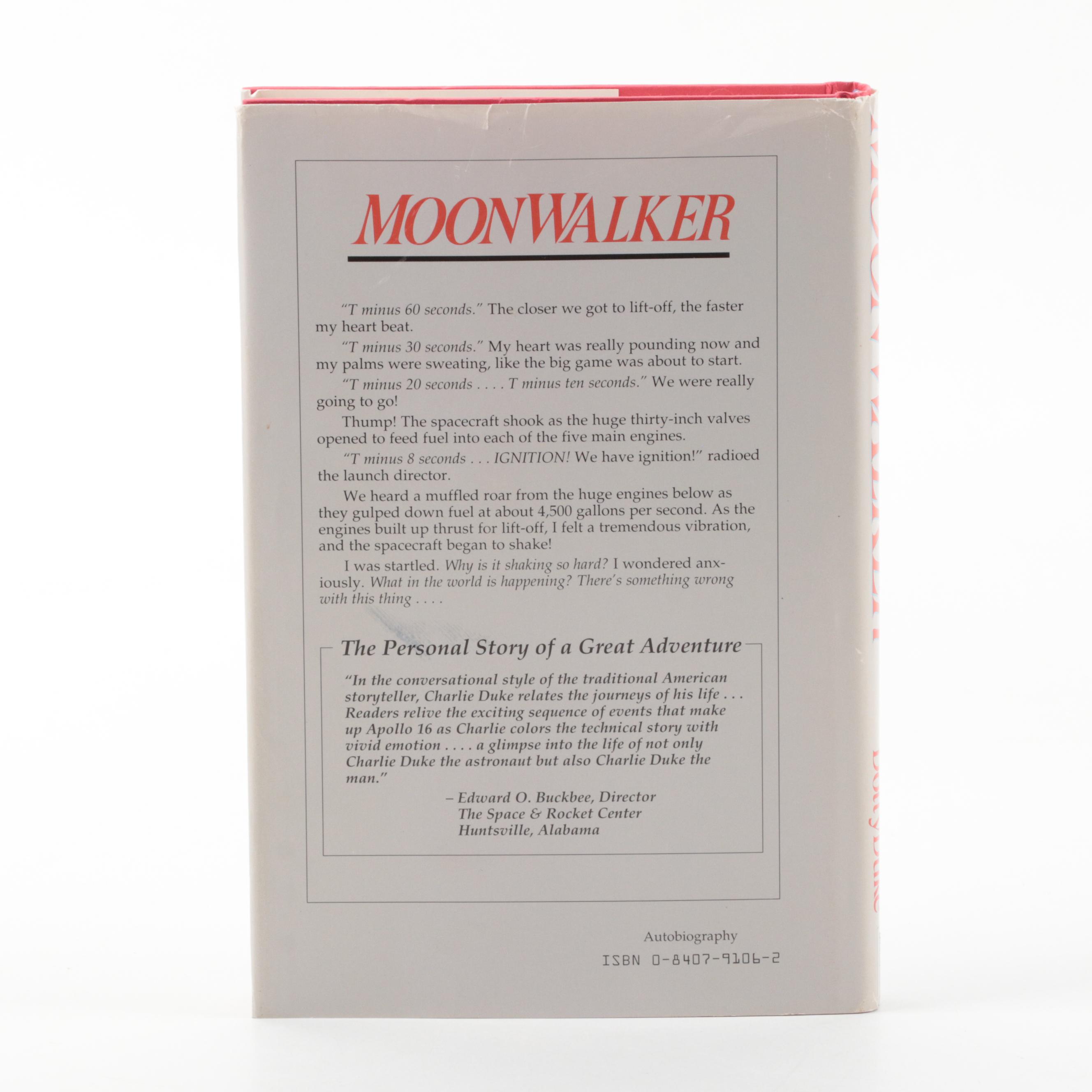 Signed Fifth Printing "Moonwalker" by Charlie and Dotty Duke, 1998