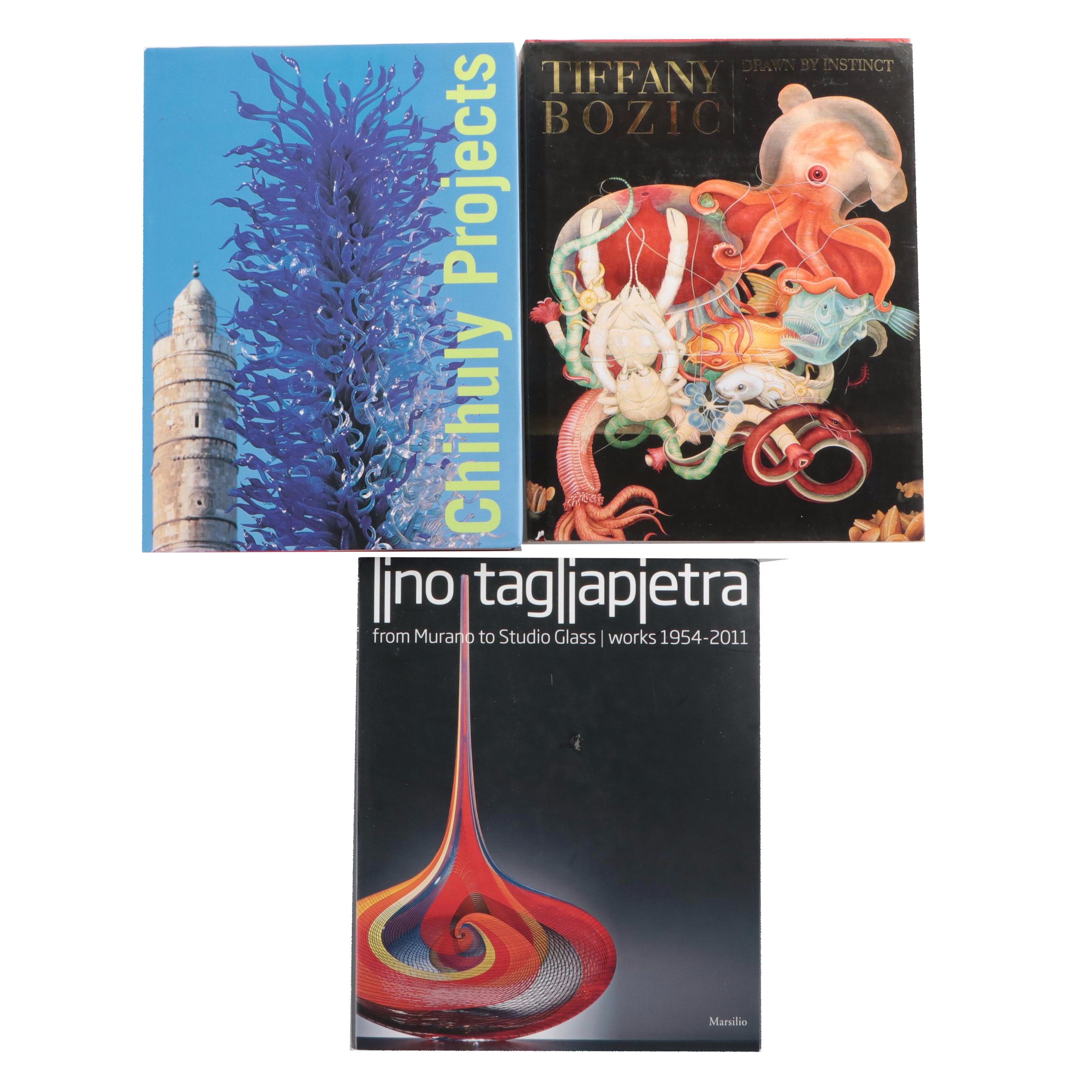 Signed First Edition "Lino Tagliapietra" and Other Art Glass Books