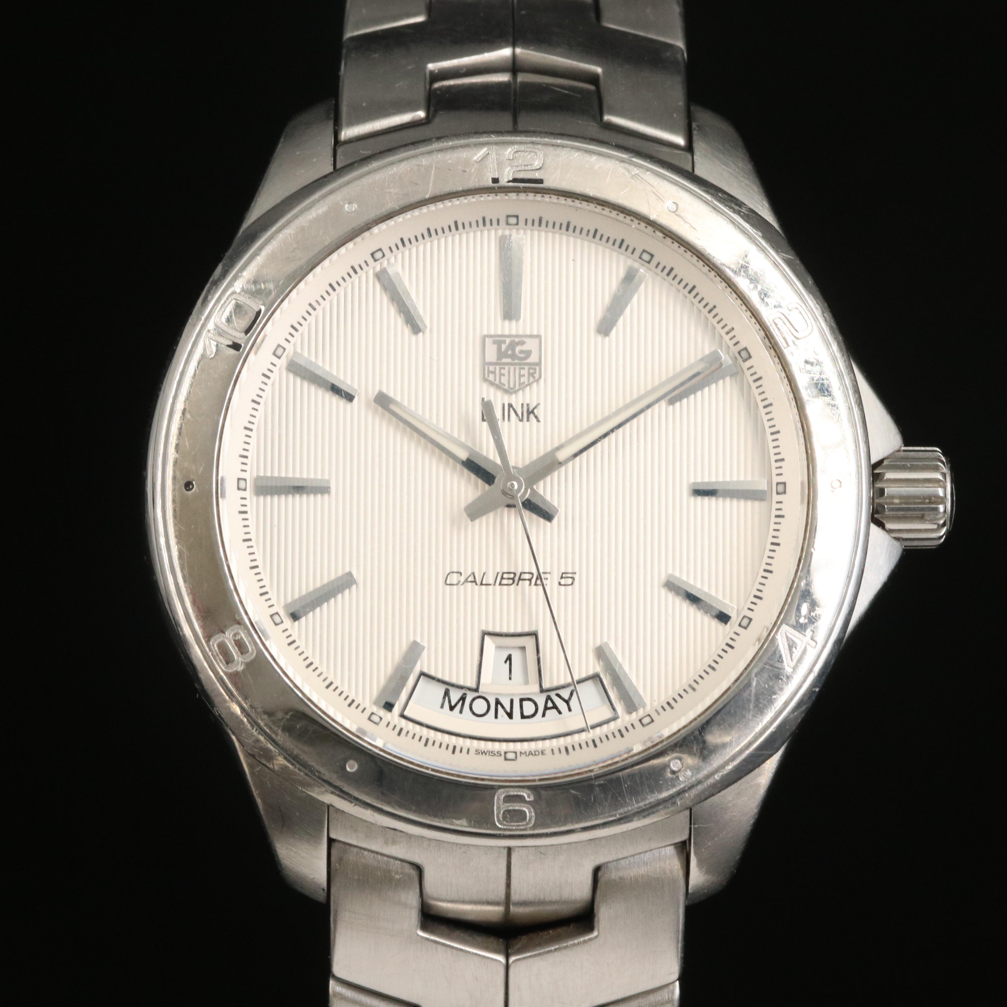 TAG Heuer Link Calibre 5 Stainless Steel Watch
