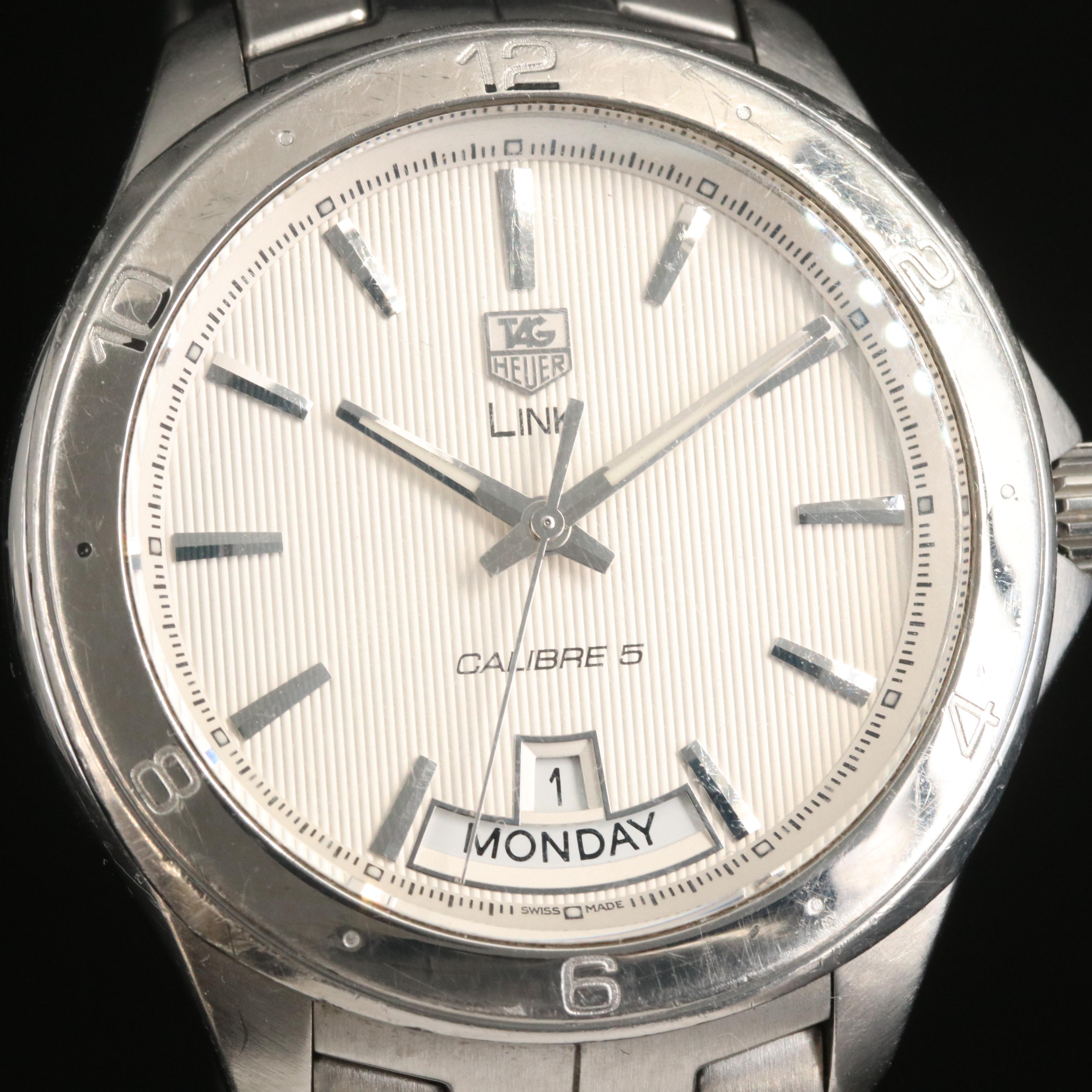 TAG Heuer Link Calibre 5 Stainless Steel Watch