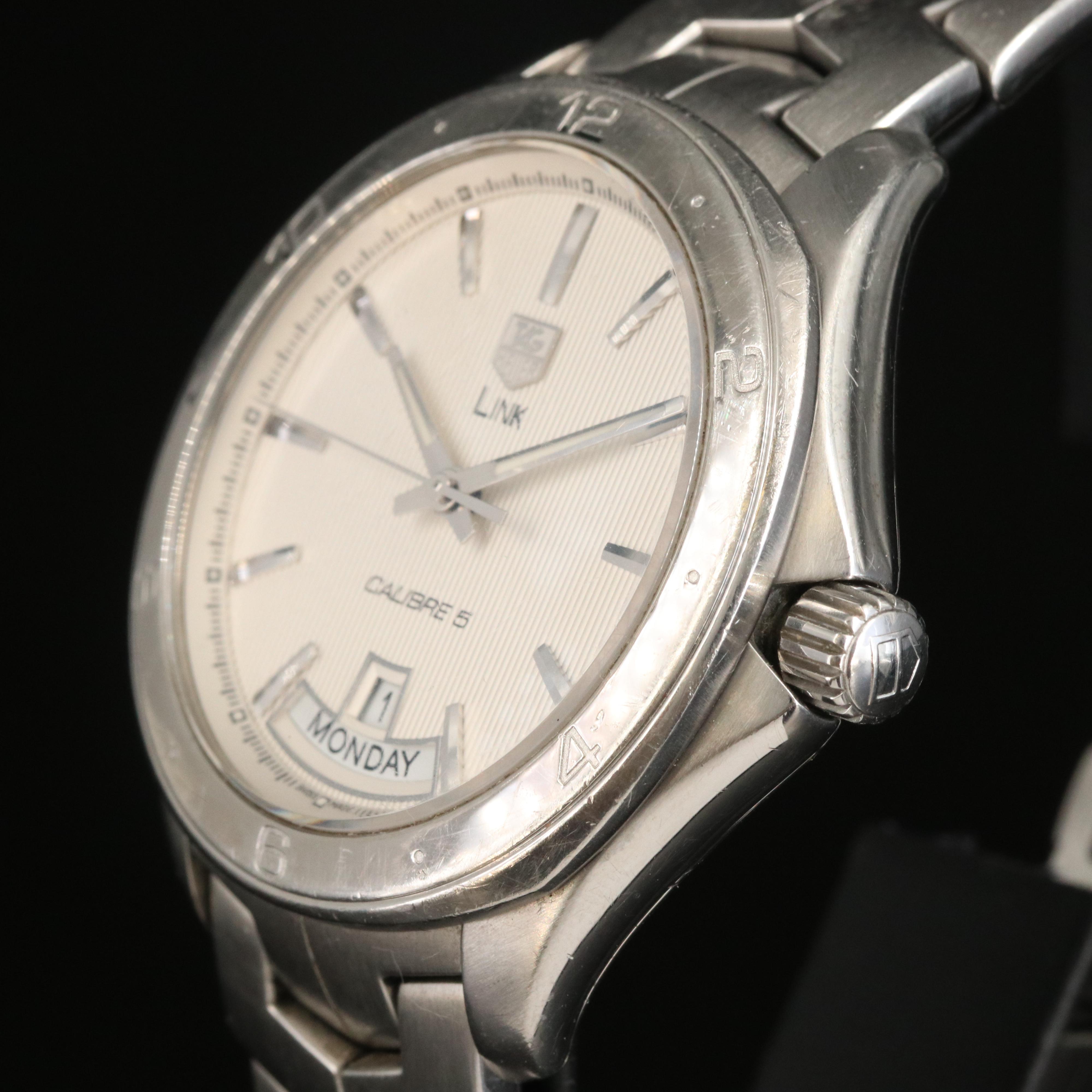 TAG Heuer Link Calibre 5 Stainless Steel Watch