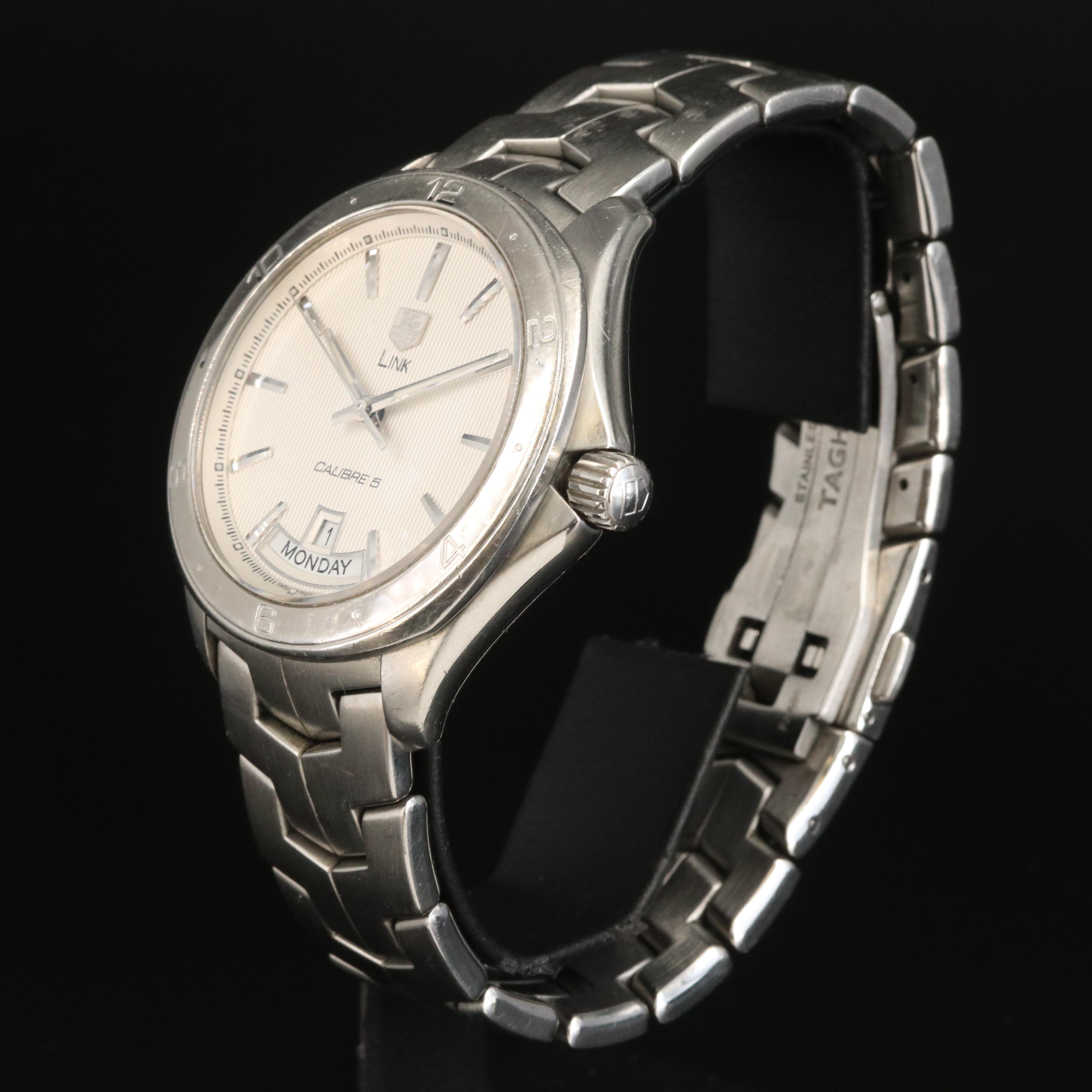 TAG Heuer Link Calibre 5 Stainless Steel Watch