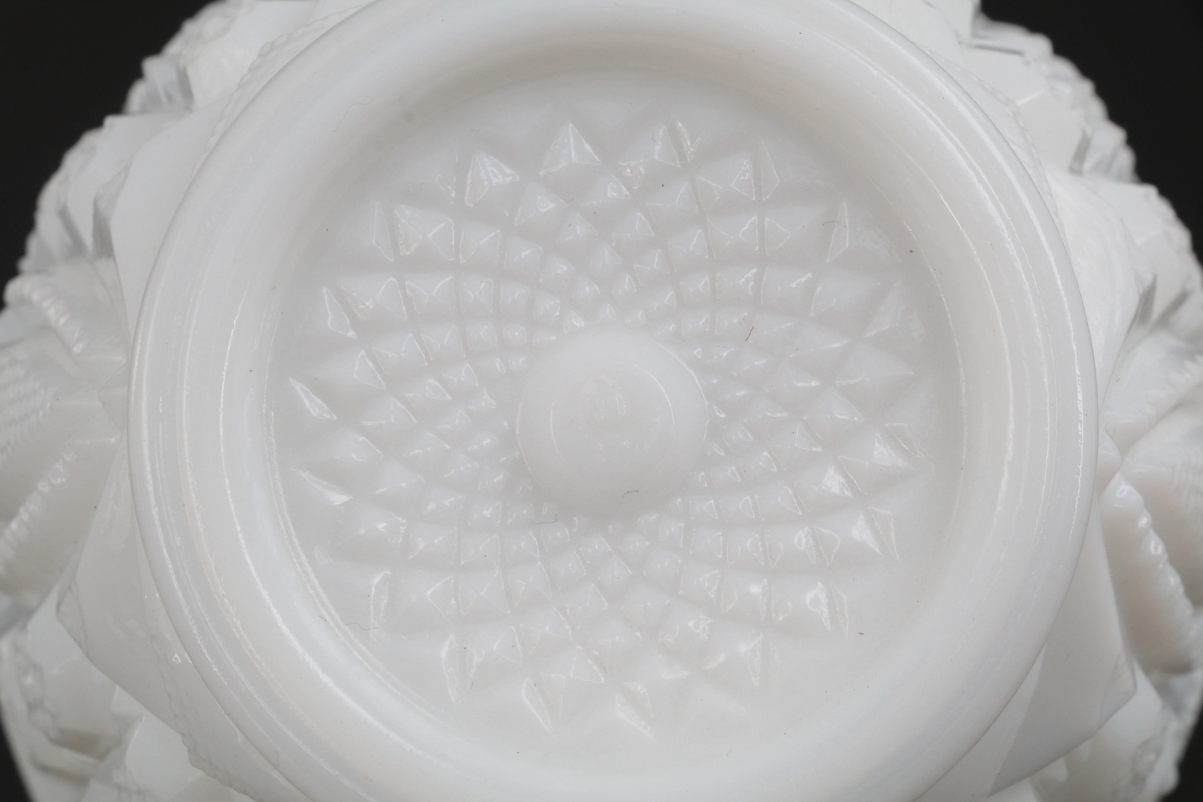 Hob Nail Pitcher with Milk Glass Collection