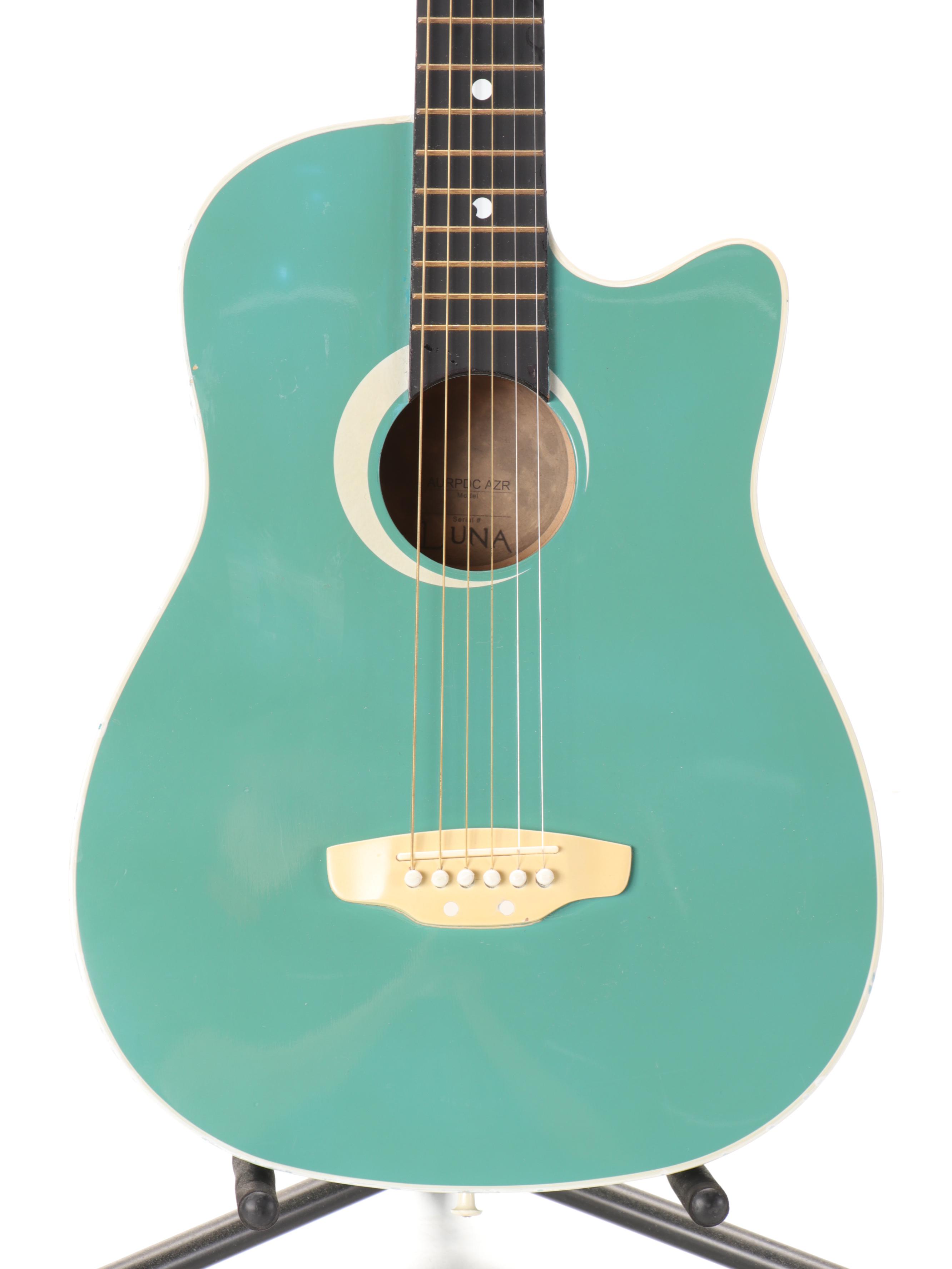 Luna Model AURPDC AZR Acoustic Guitar