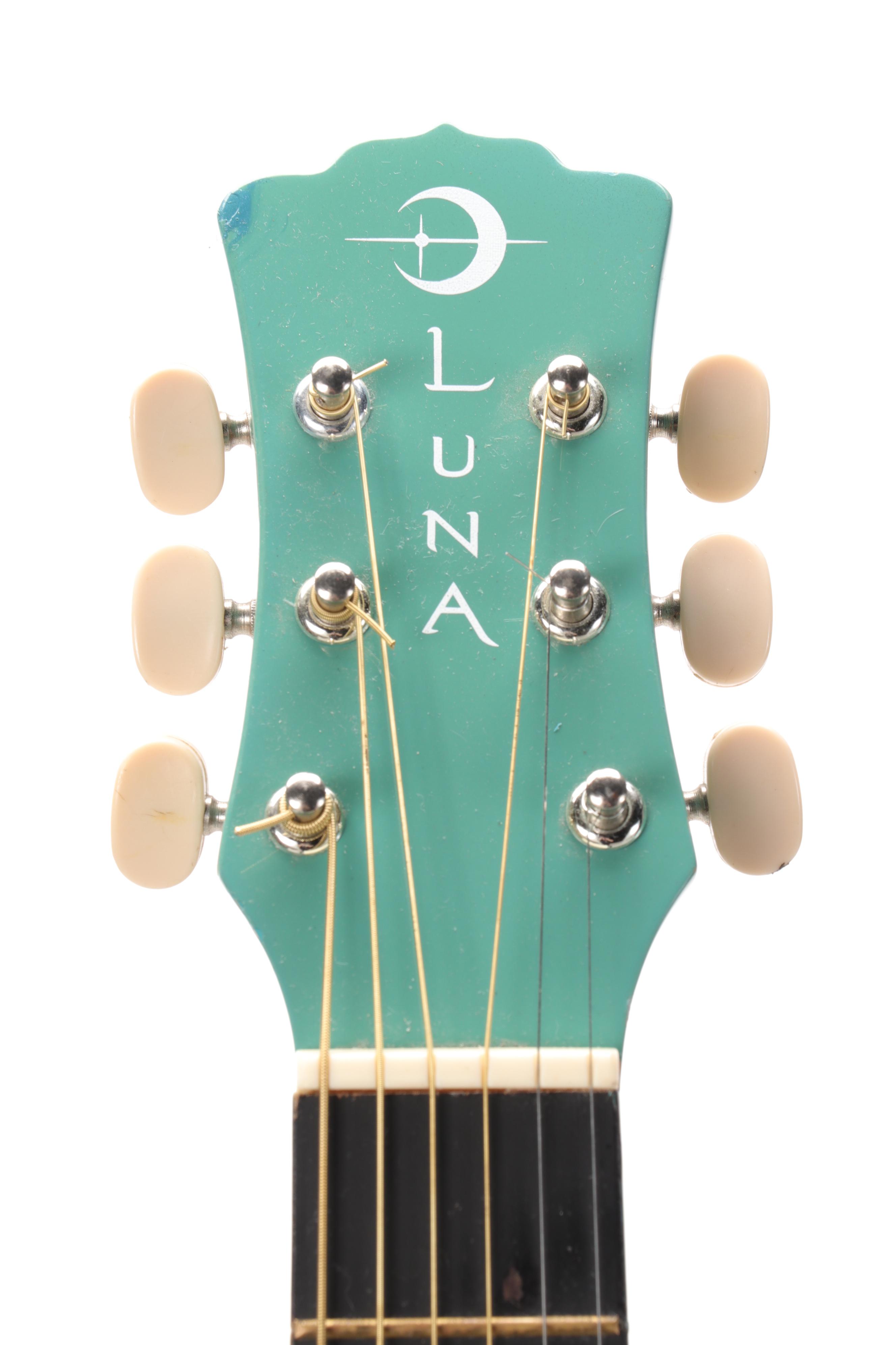 Luna Model AURPDC AZR Acoustic Guitar
